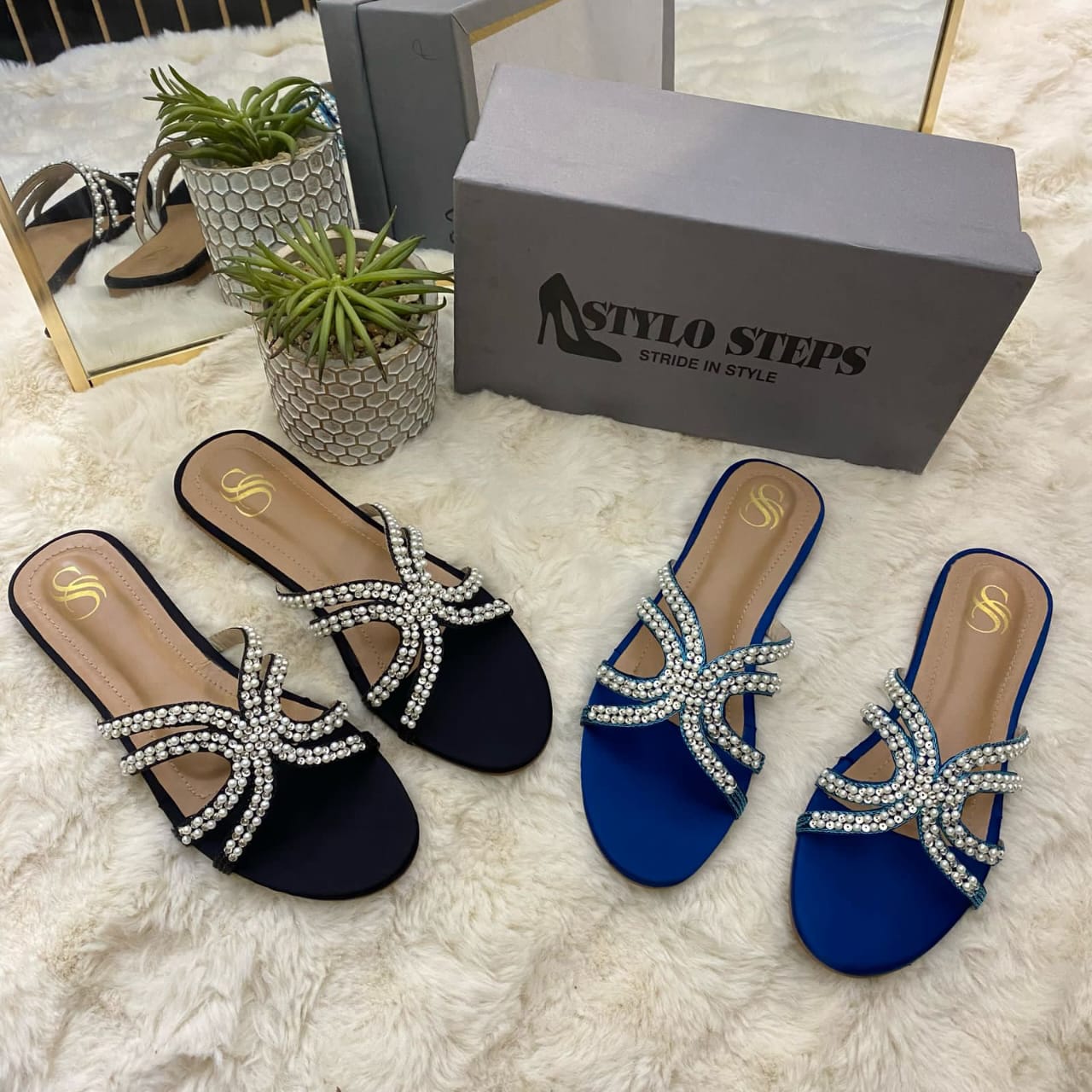 MD Pearl Elegance Flats