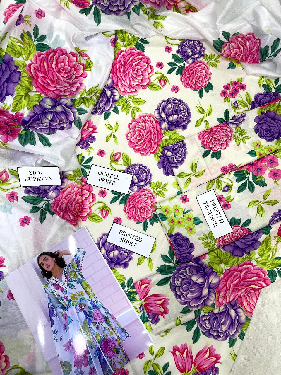LULUSAR 3 PCS DIGITAL SWISS POLYESTER