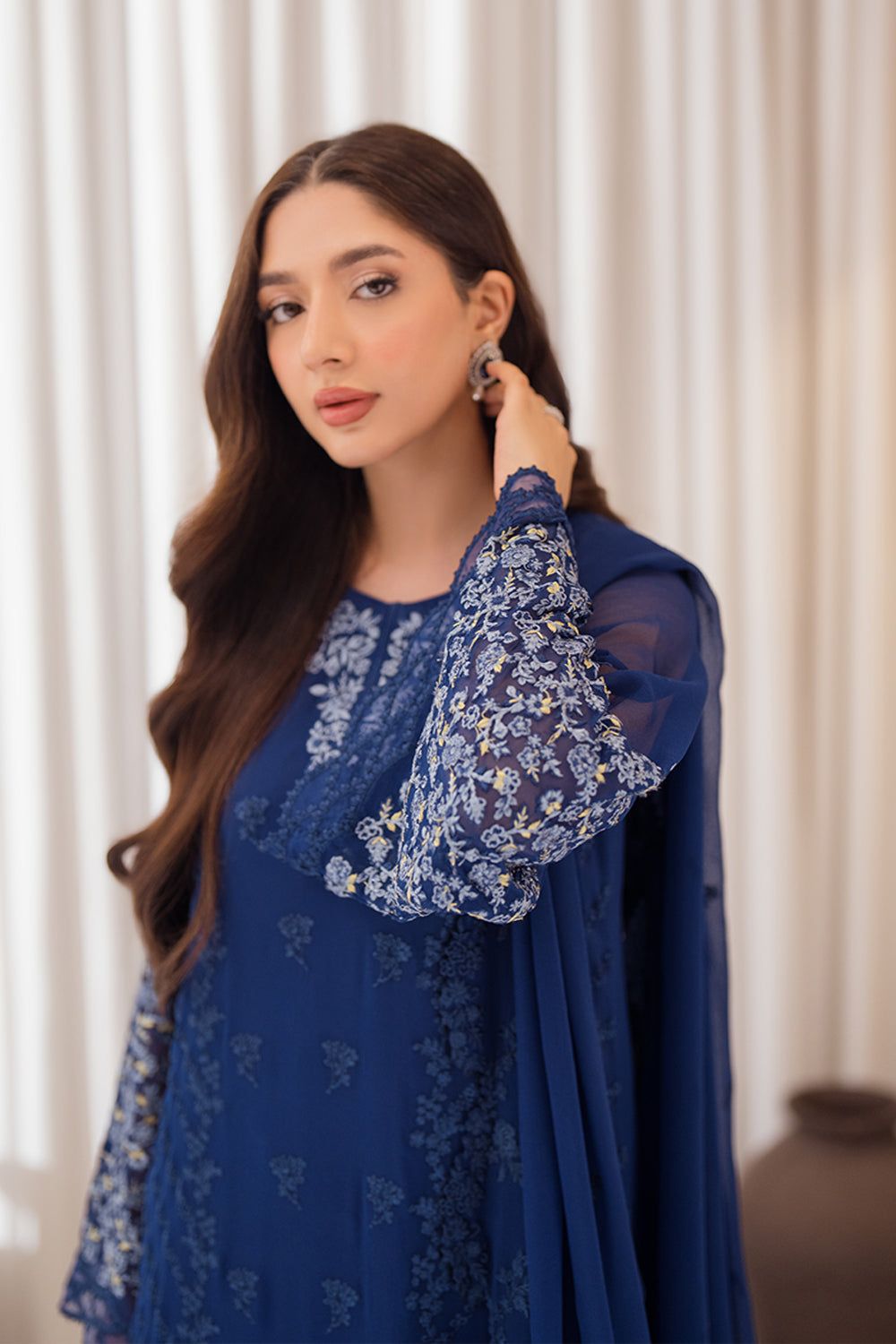 Azure Embroidered Chiffon Collection