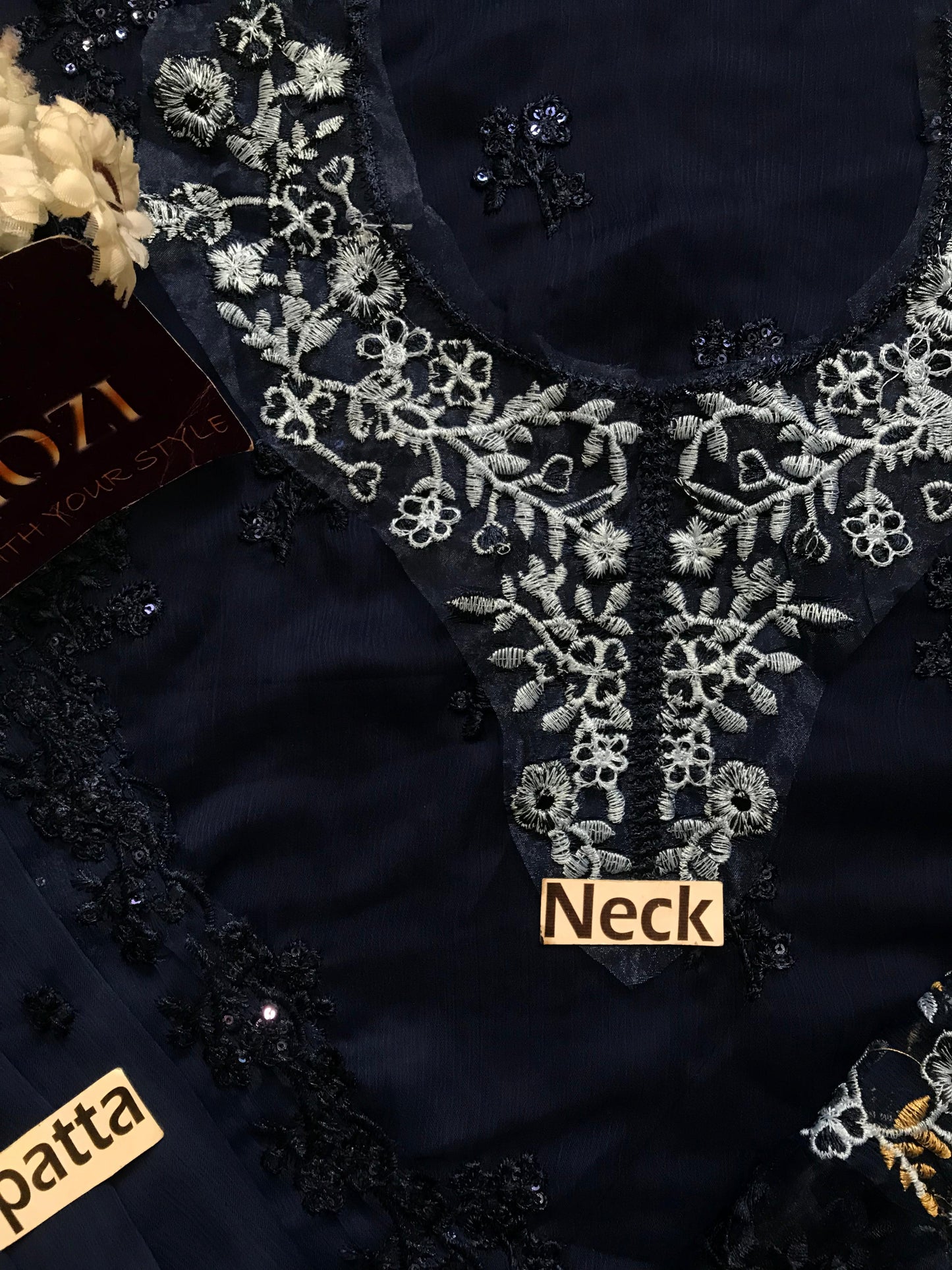 Azure Embroidered Chiffon Collection