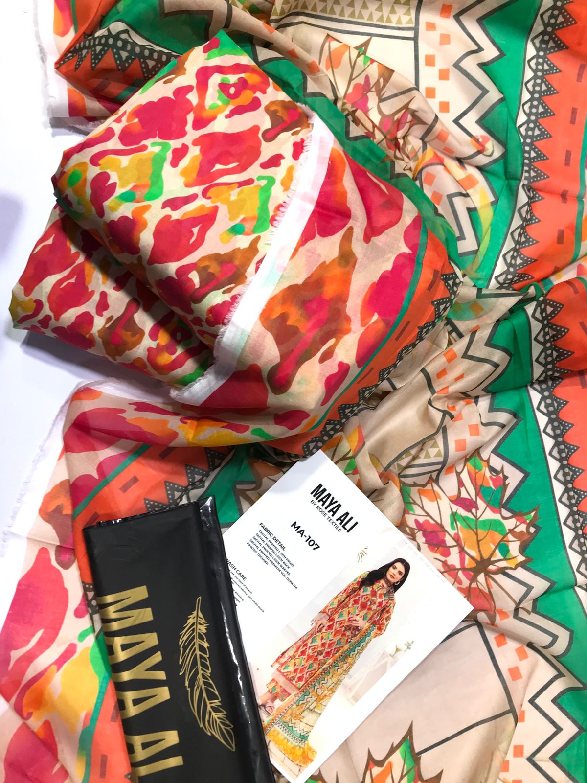 MAYA ALI Digital Printed Lawn 3 Piece