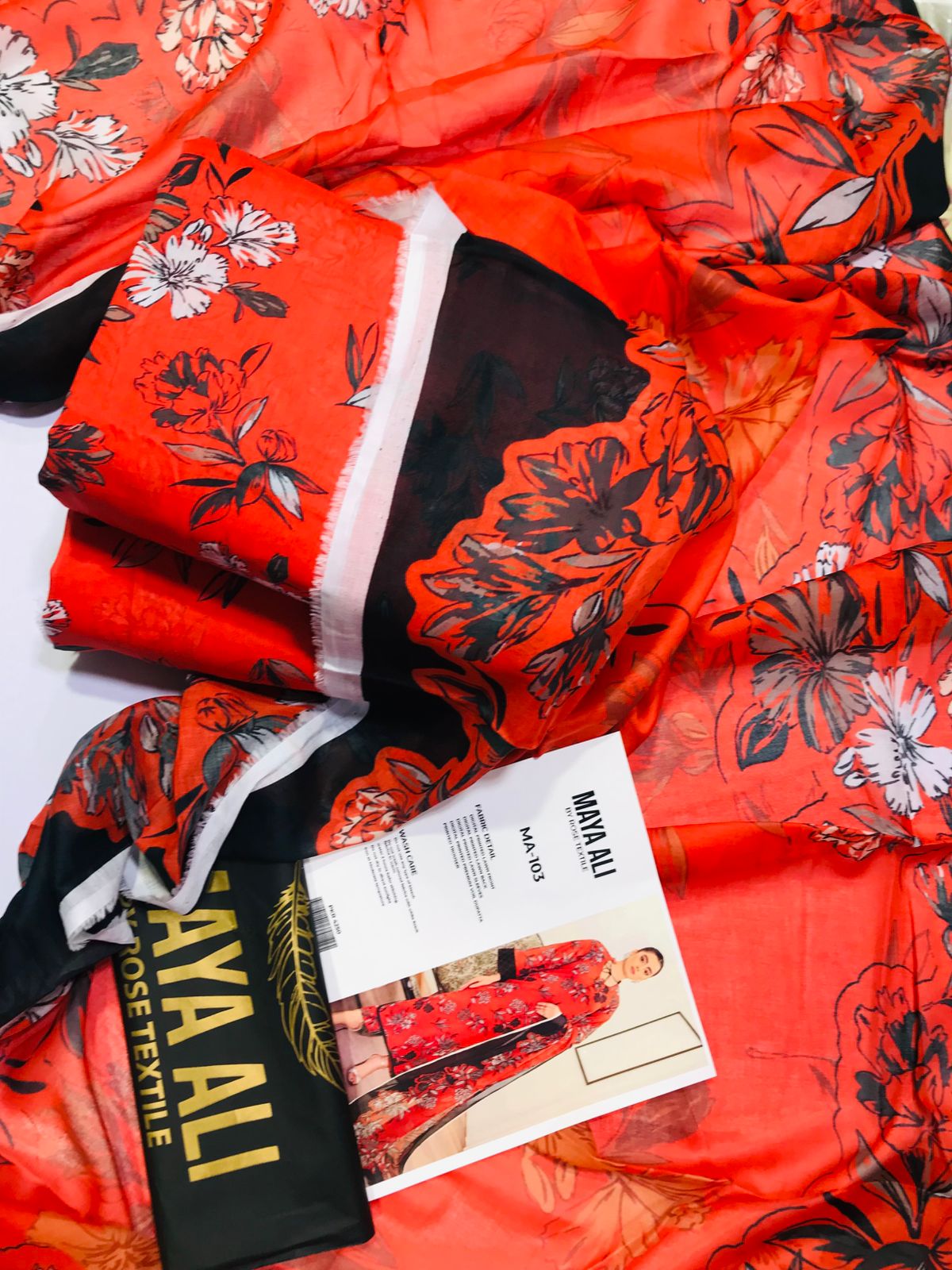 MAYA ALI Digital Printed Lawn 3 Piece