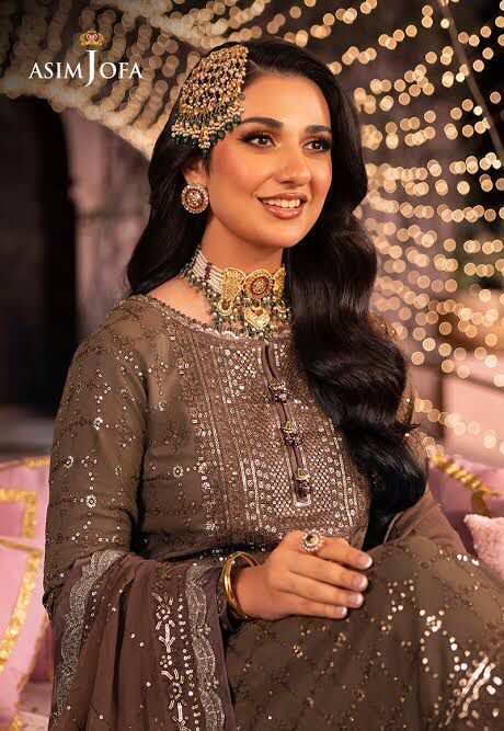 ASIM JOFA DASTAN CHIFFON EMBROIDERED DRESS WITH CHIFFON EMBROIDERED DUPATTA