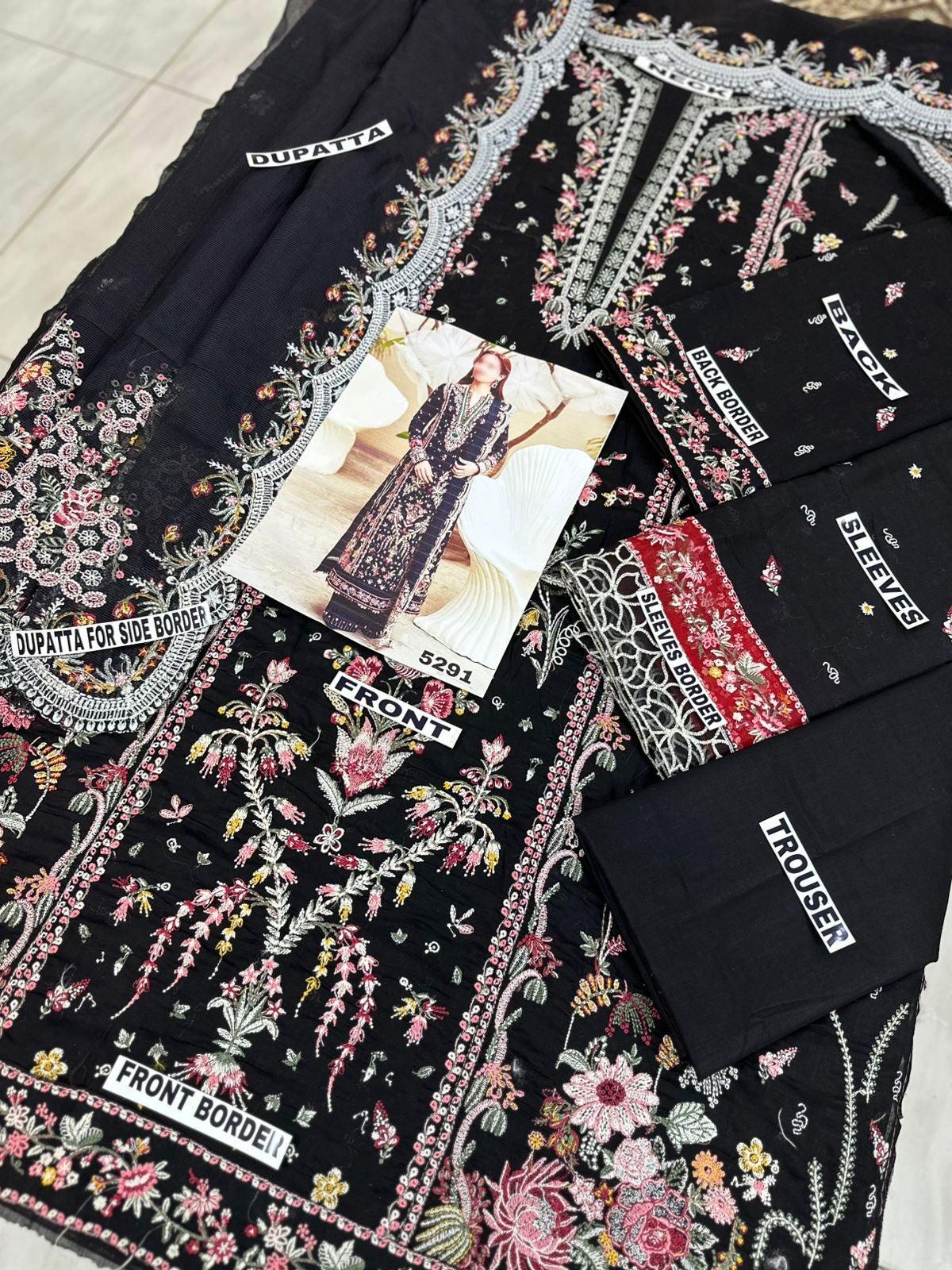 QALAMKAR LAWN COTTON NET