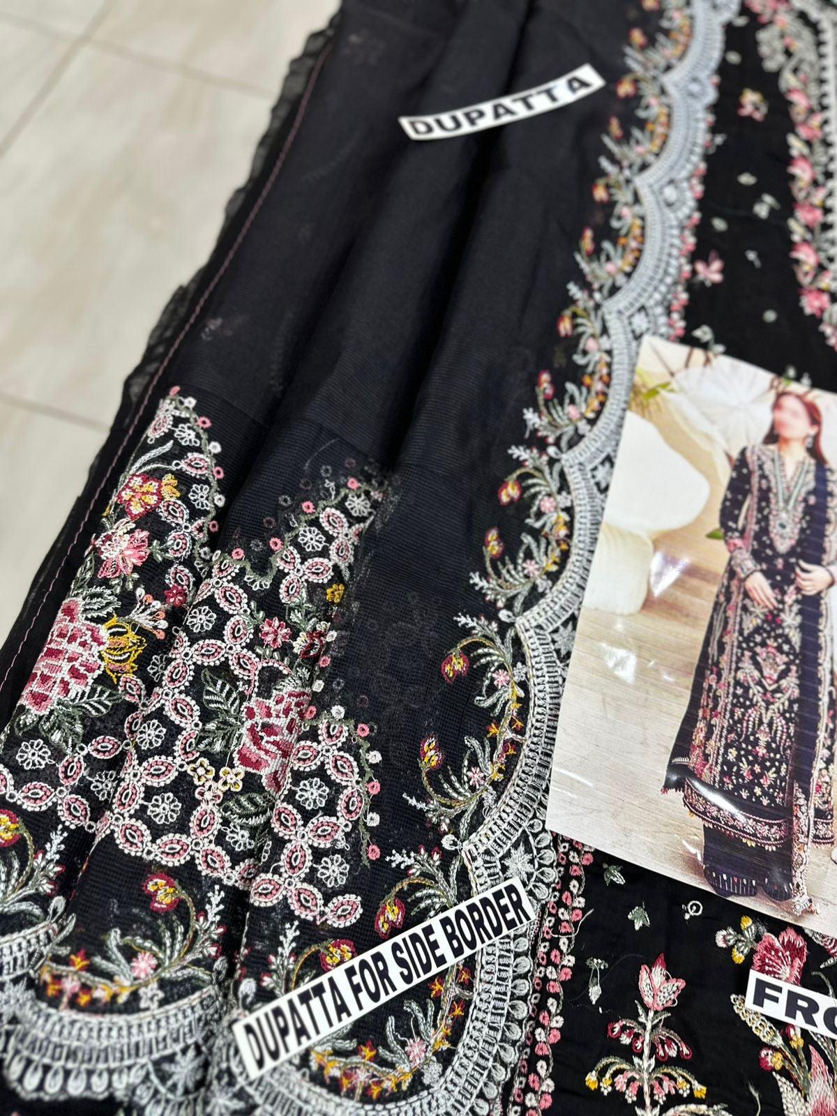 QALAMKAR LAWN COTTON NET