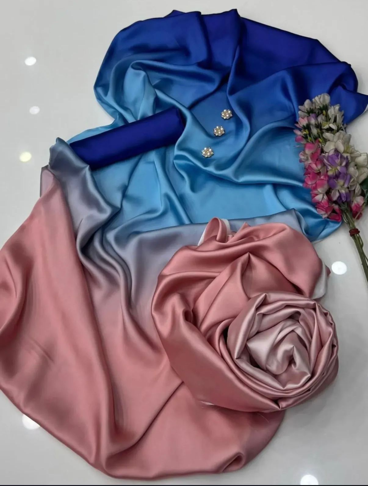 Tye Dye Digital Printed Silk Prints