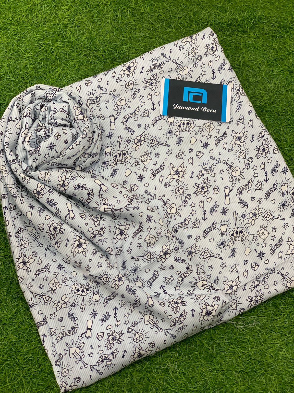 2 PCS C LINEN PRINTED