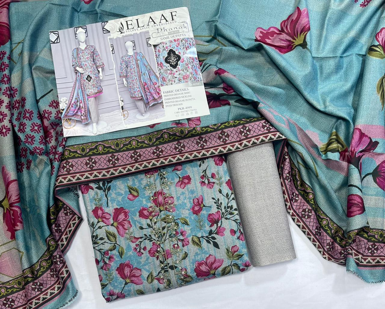 Elaf Dhanak Embroidered Collection