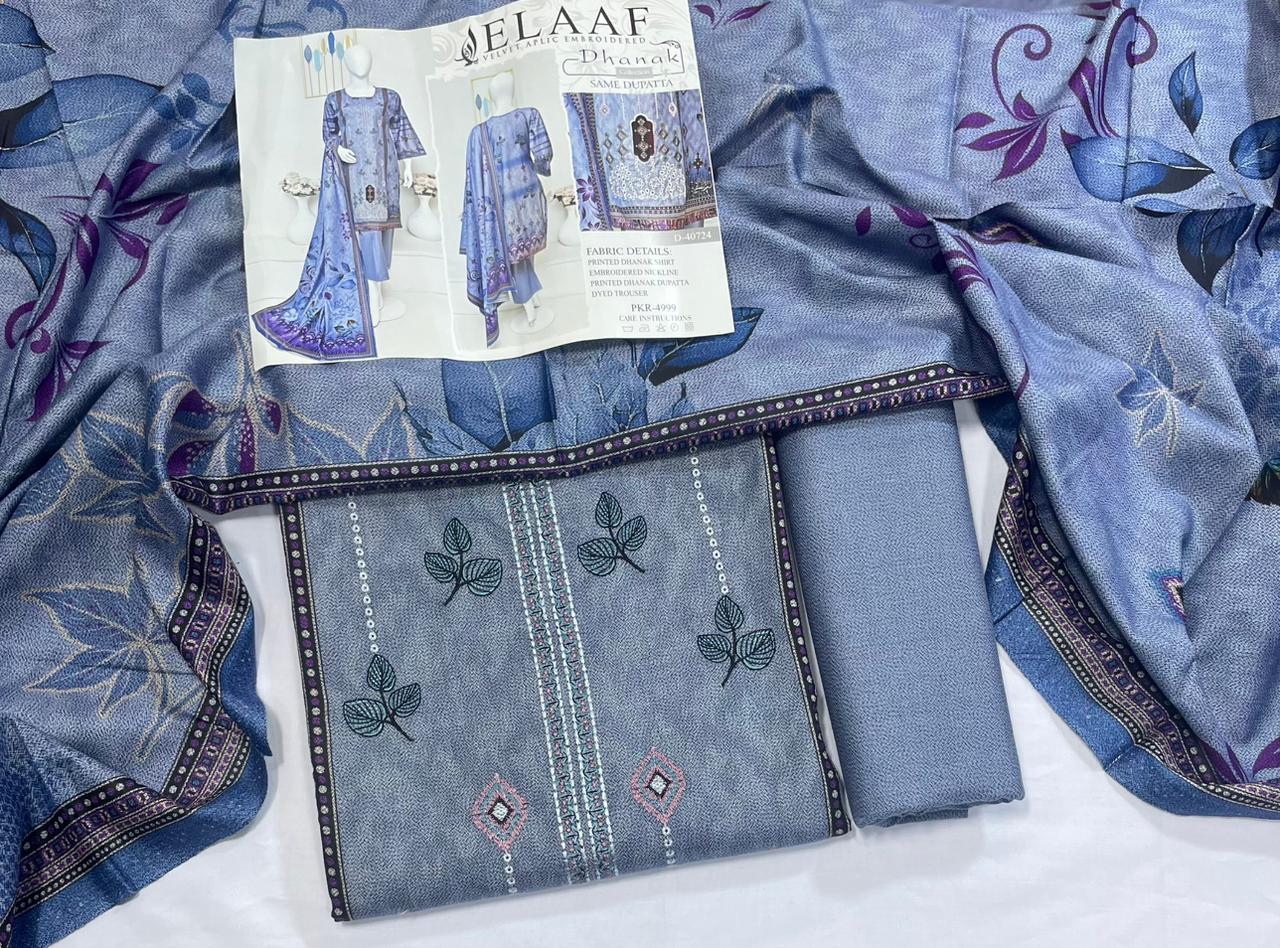 Elaf Dhanak Embroidered Collection