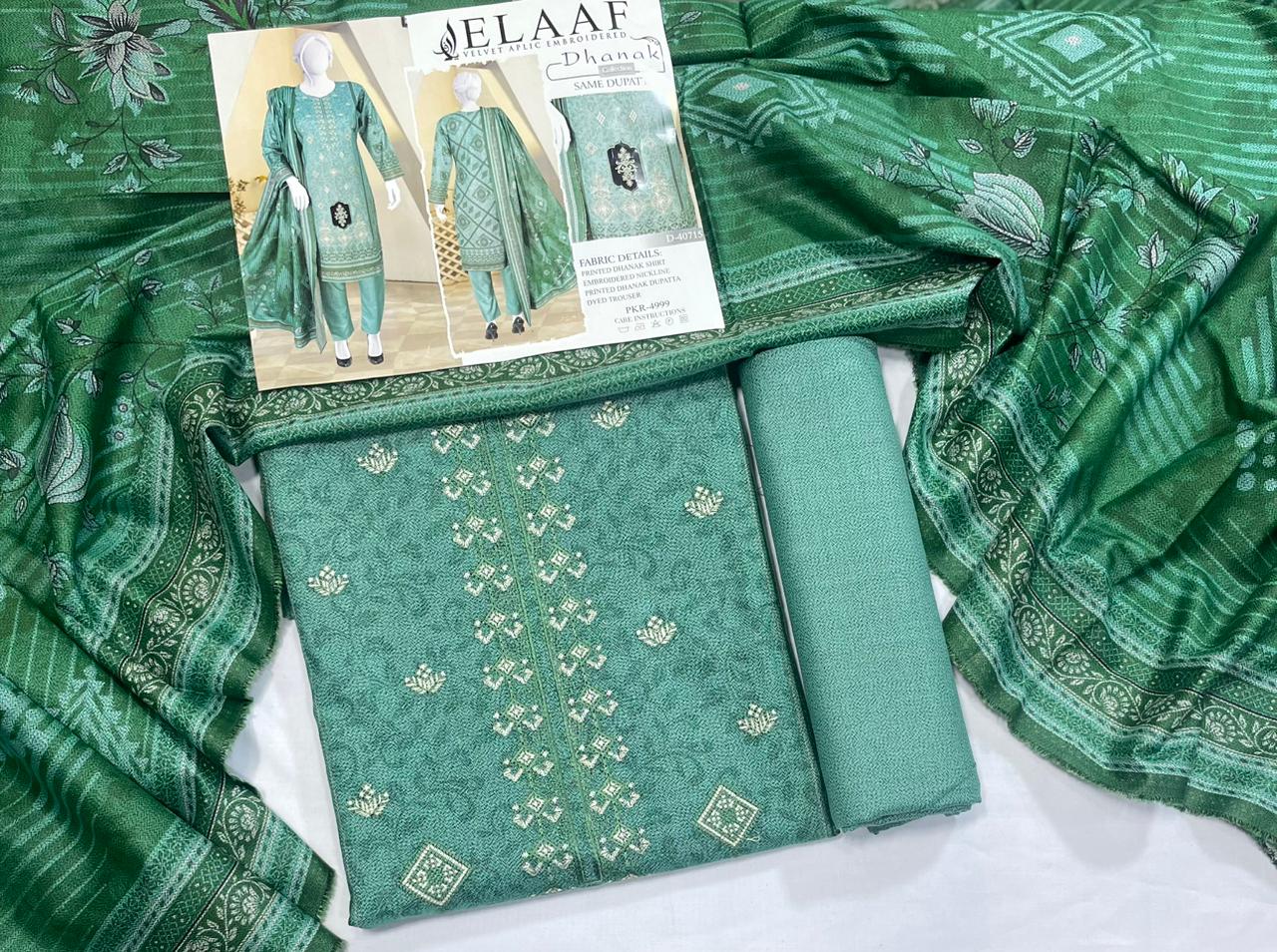 Elaf Dhanak Embroidered Collection