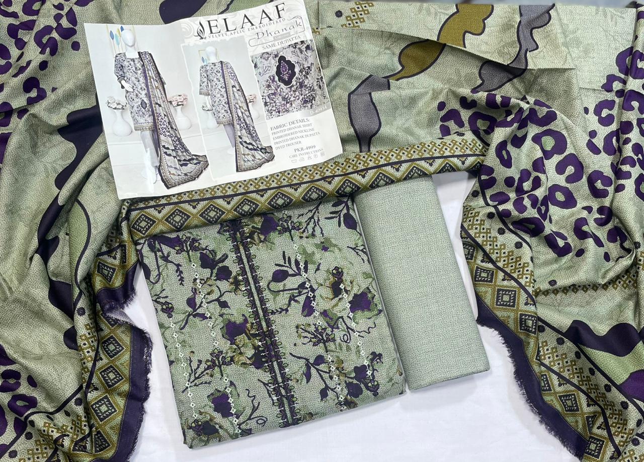 Elaf Dhanak Embroidered Collection