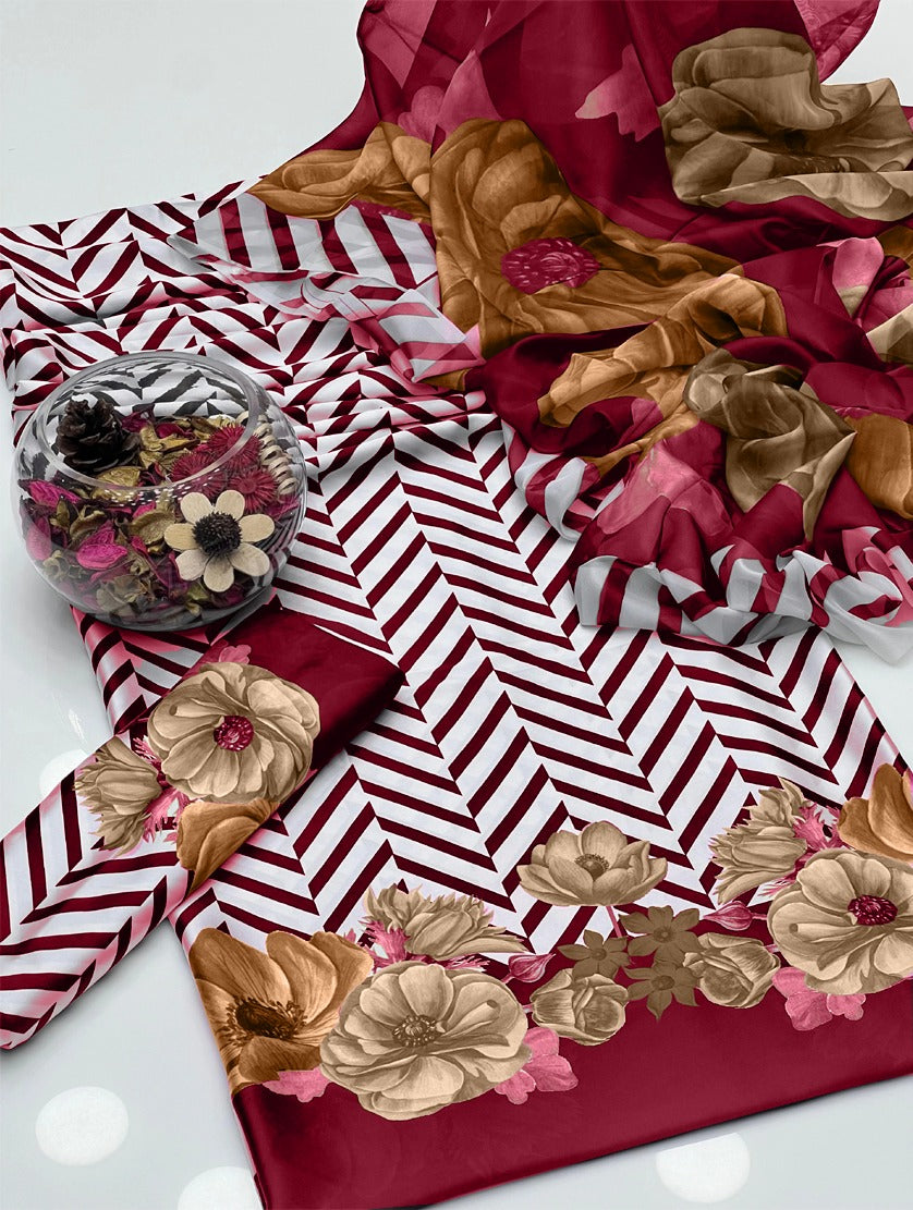 Floral Digital Printed