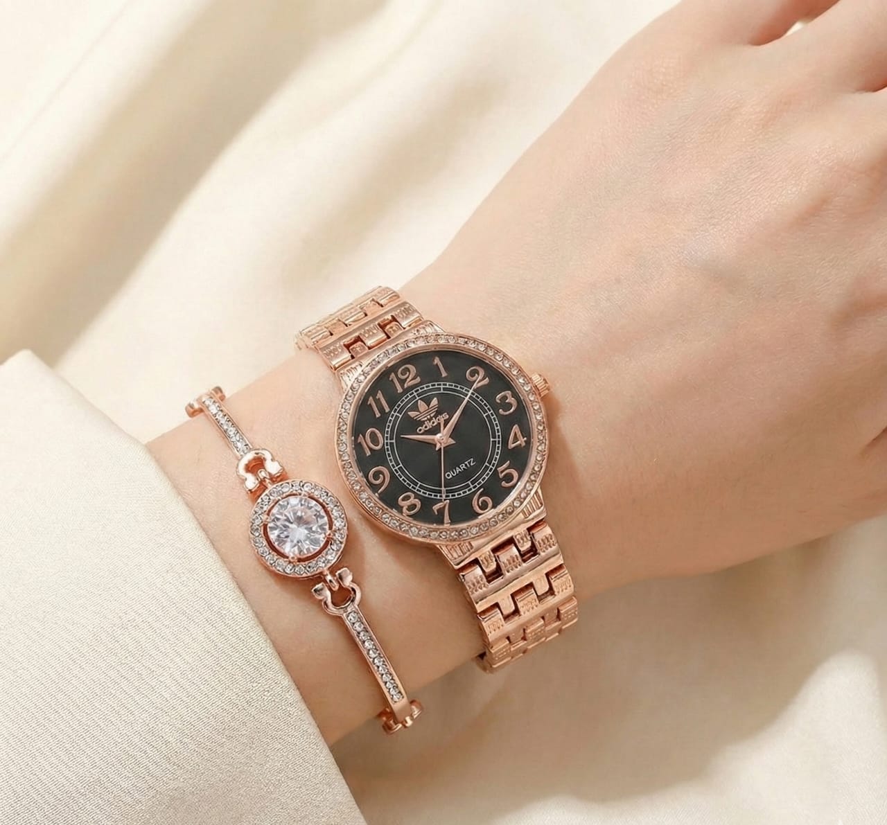 Ladies Jewellery Watch + Bracelet
