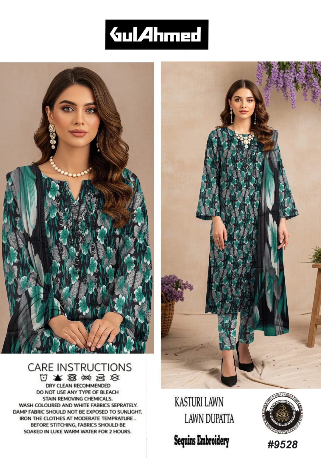 Kasturi Lawn With Lawn Dupatta