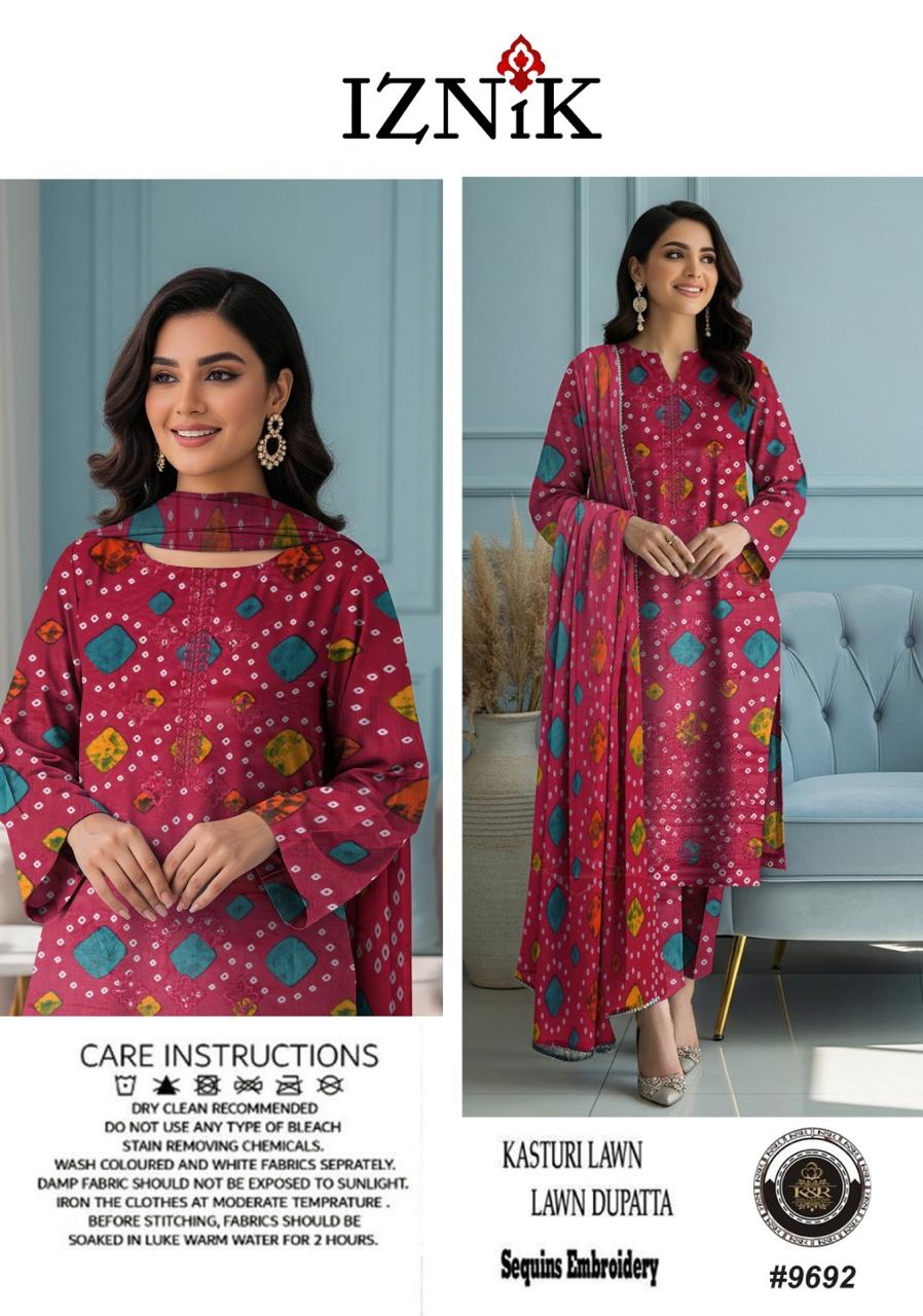 Kasturi Lawn With Lawn Dupatta