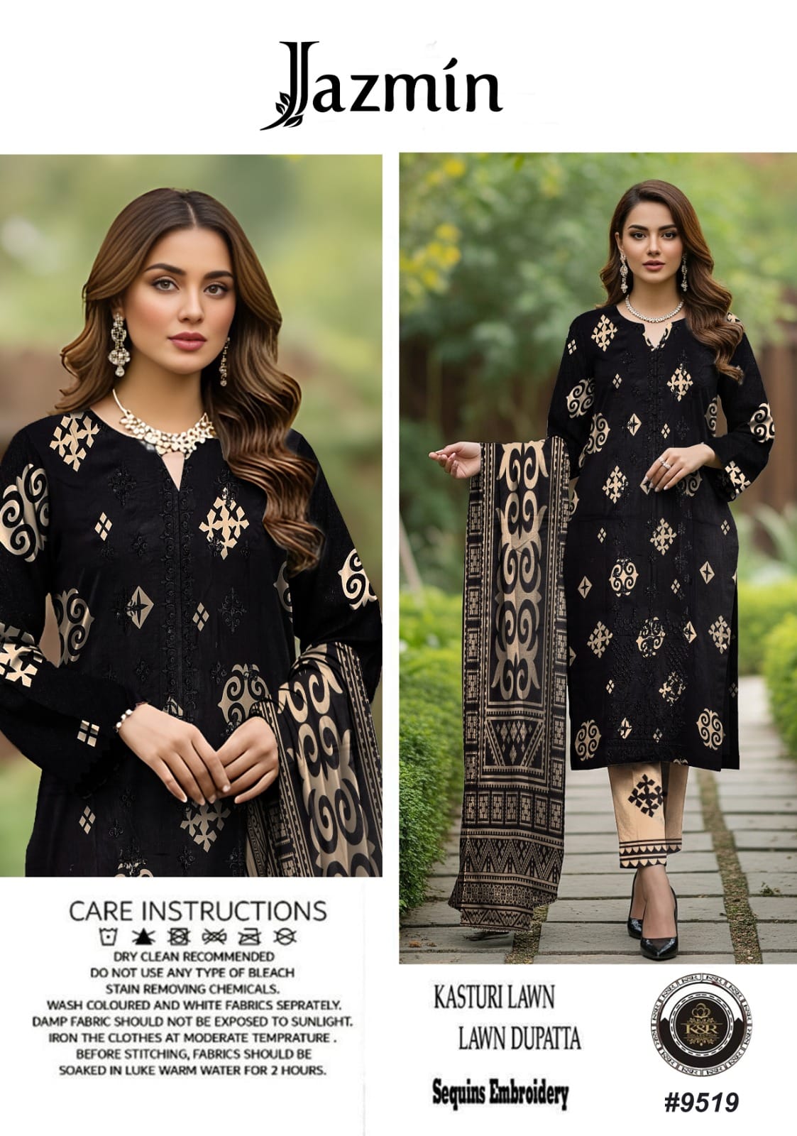 Kasturi Lawn With Lawn Dupatta