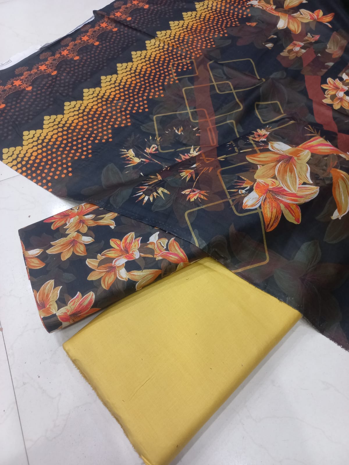 Mix Brand 3 Pcs Printed Cotton