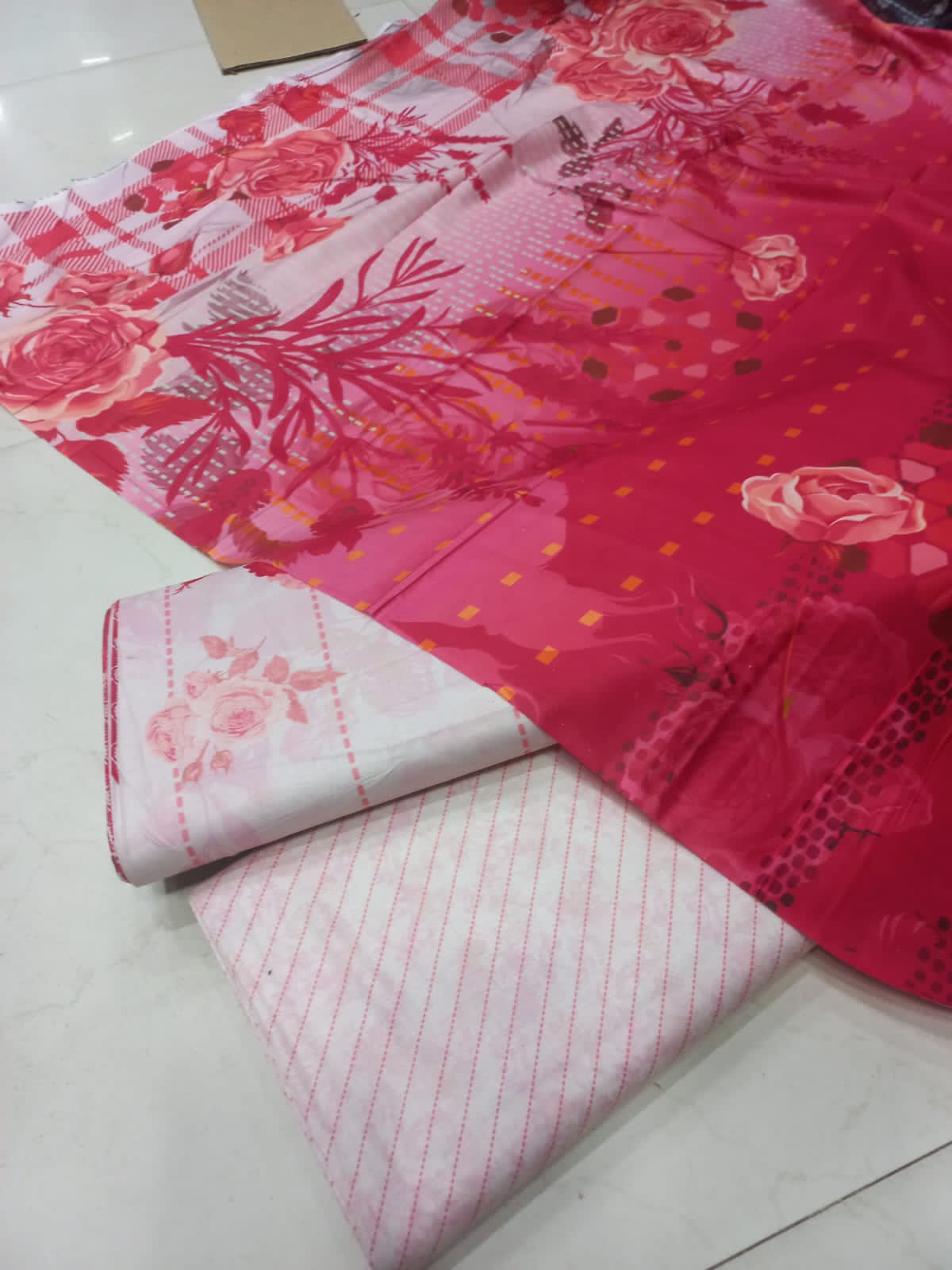 Mix Brand 3 Pcs Printed Cotton