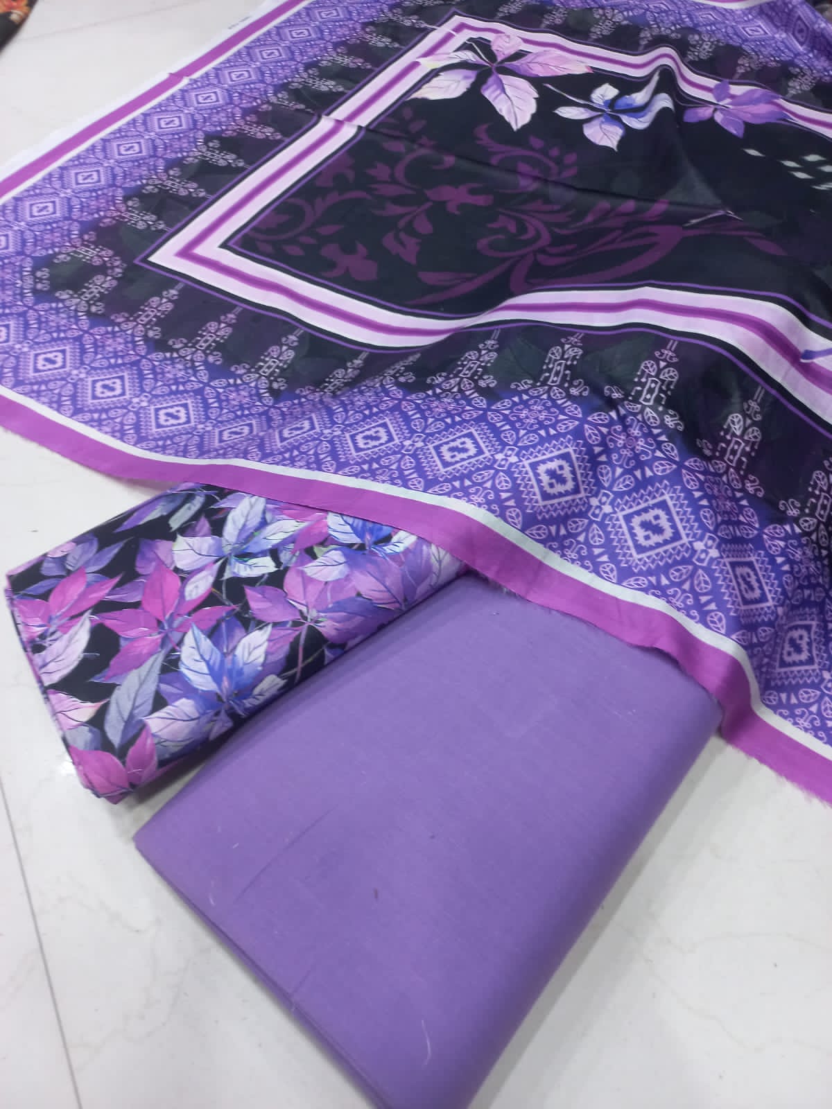 Mix Brand 3 Pcs Printed Cotton