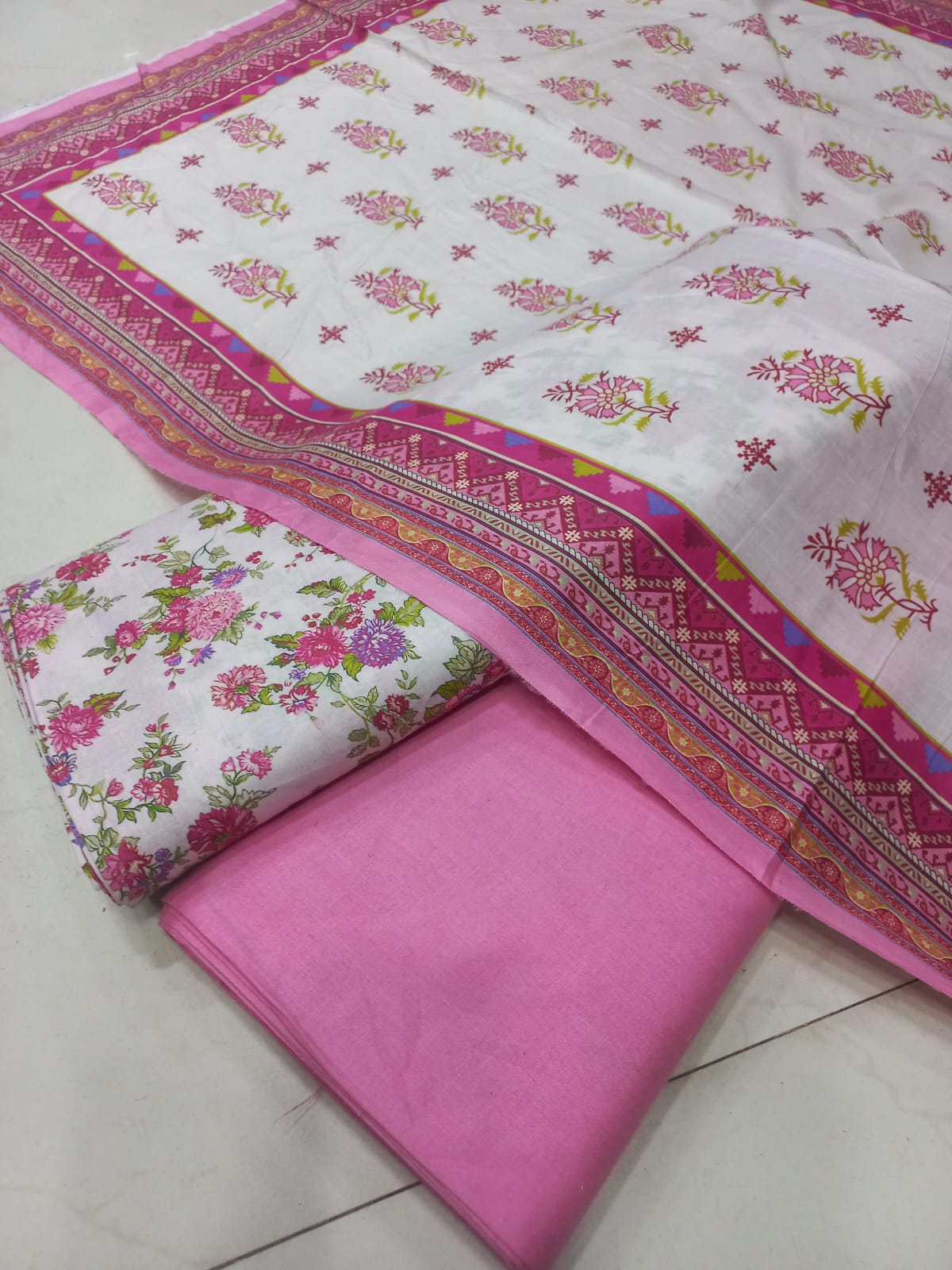 Mix Brand 3 Pcs Printed Cotton