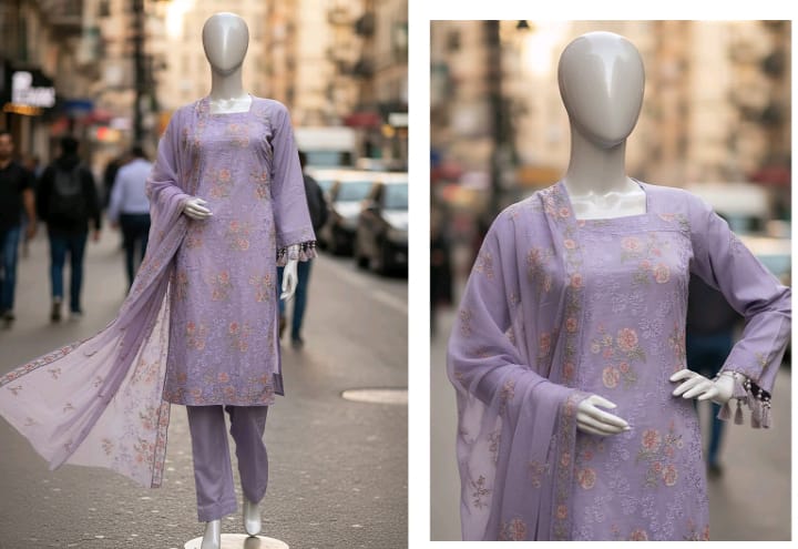 BAREEZA LAWN HAVY EMBROIDERY COLLECTION