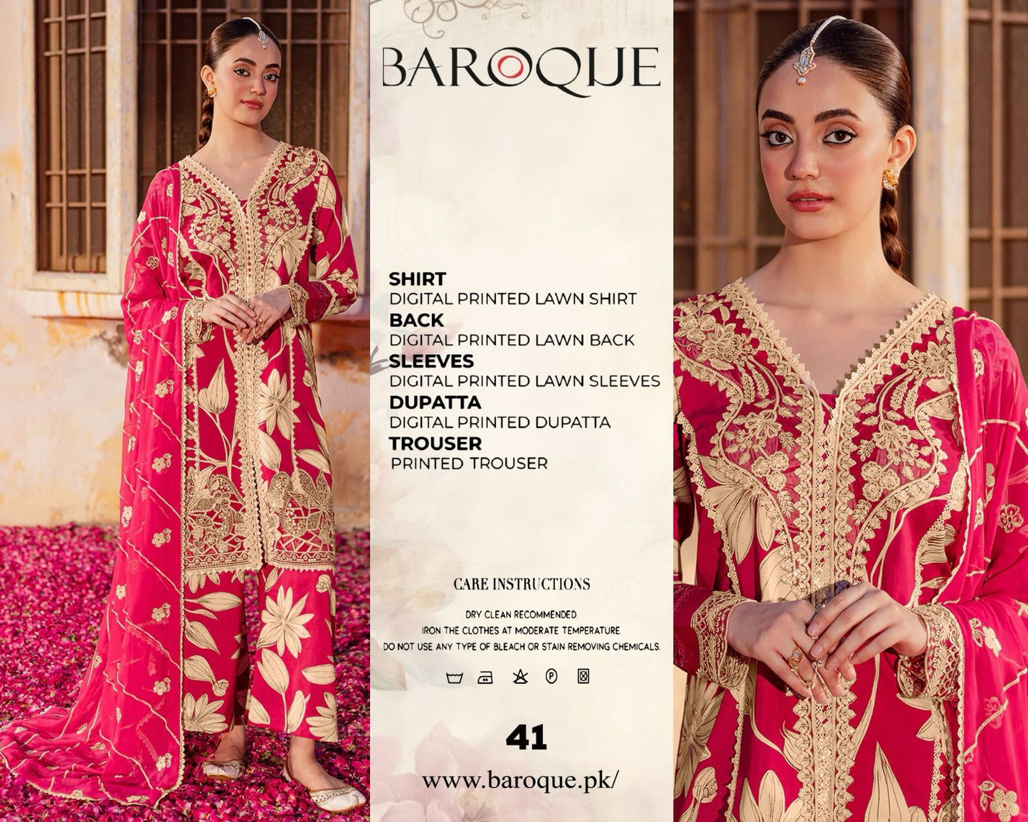 Mix Brand Lawn With Chiffon Dupatta