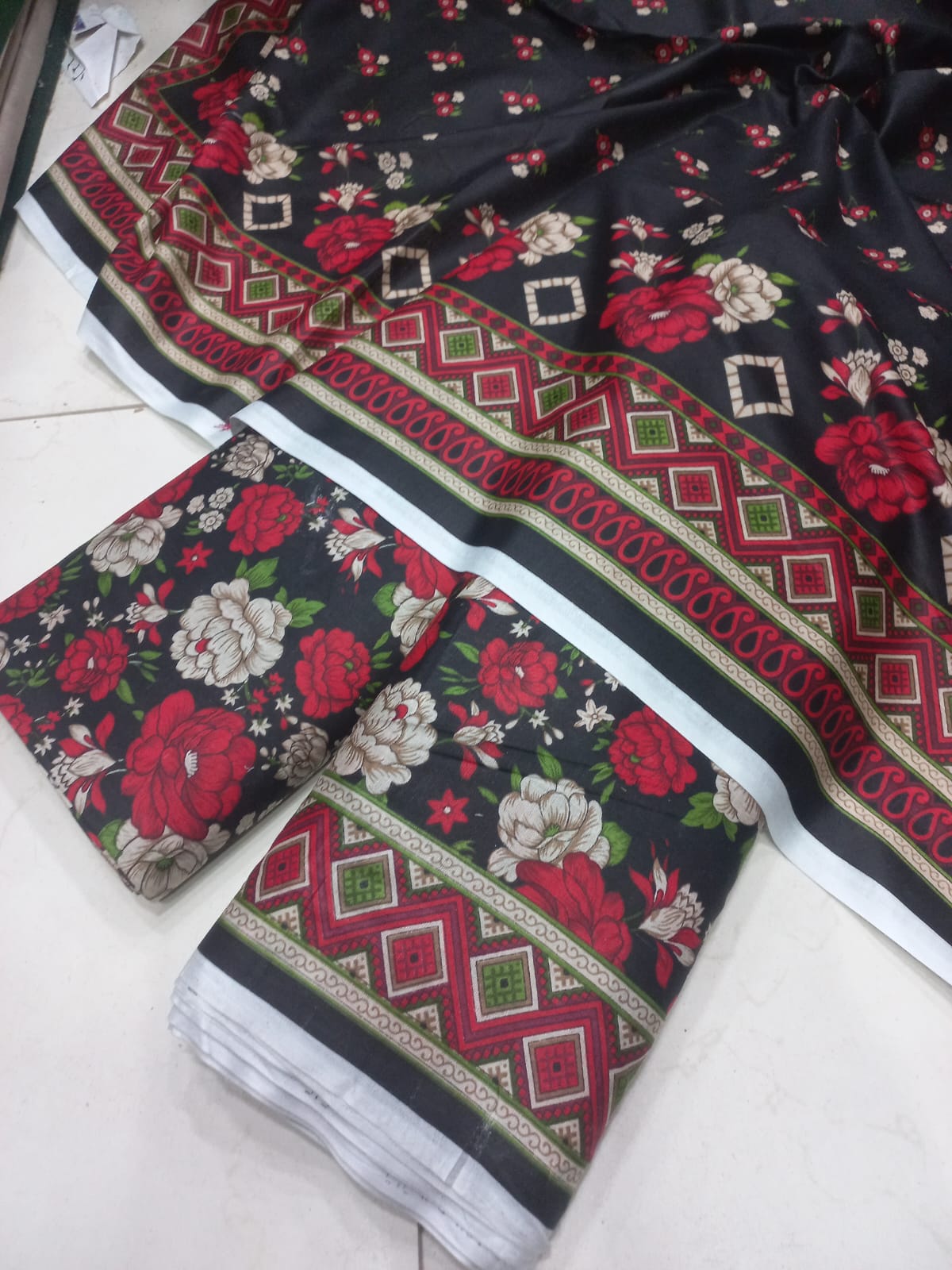 Mix Brand 3 Pcs Printed Cotton Lawn