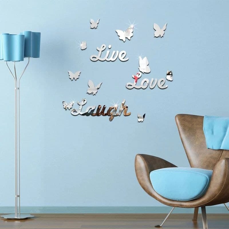 Live Love Laugh Acrylic Wall Sticker