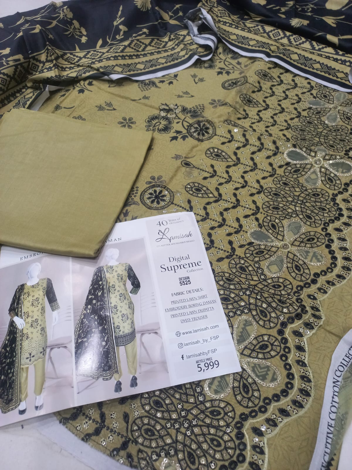 Bursa Chikan Kari Daman Embroidered