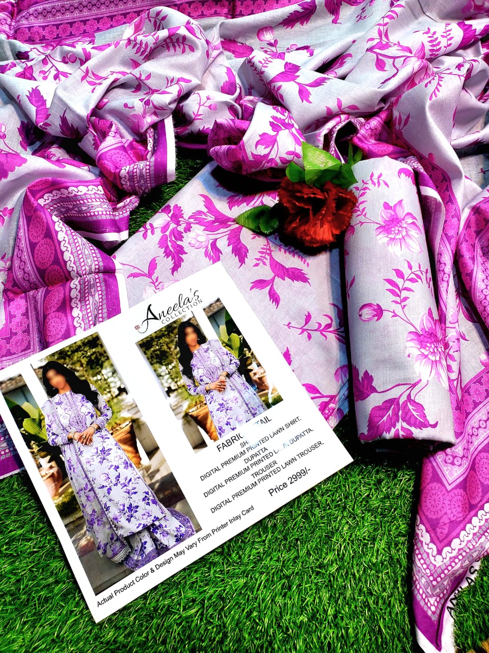 Mix Brand 3 Pcs Lawn