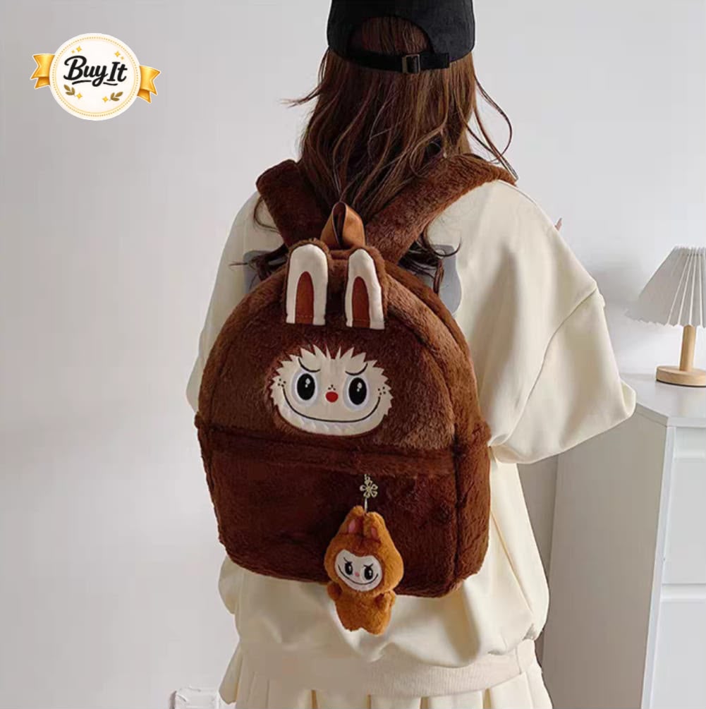 Labubu Stuff Backpack For Kids