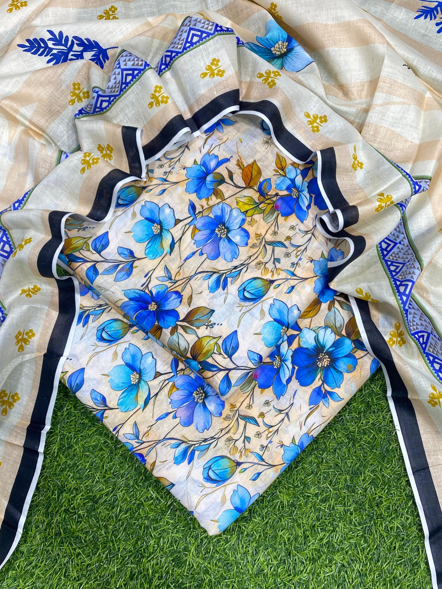SAPPHIRE LAWN PRINT