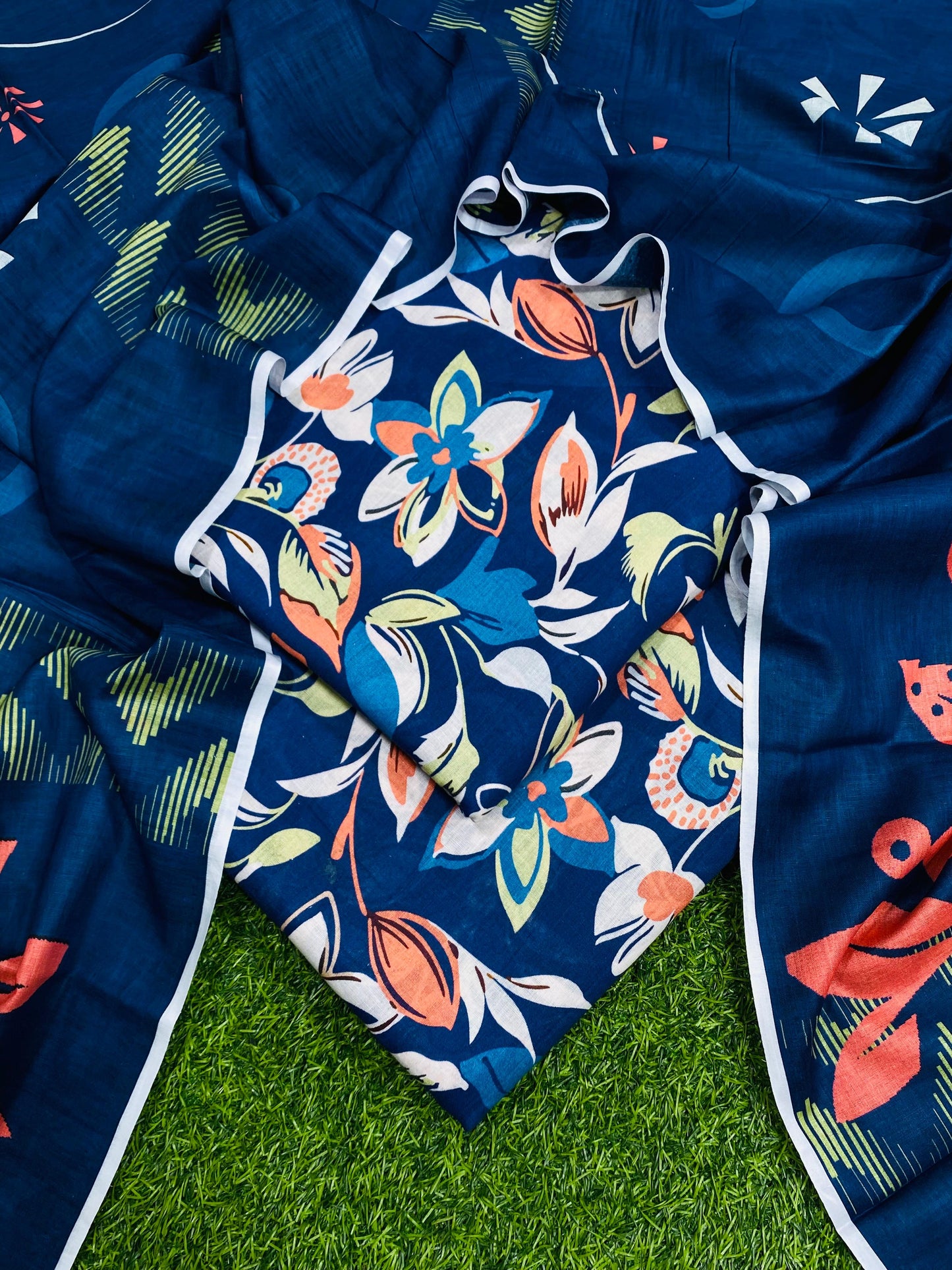 SAPPHIRE LAWN PRINT