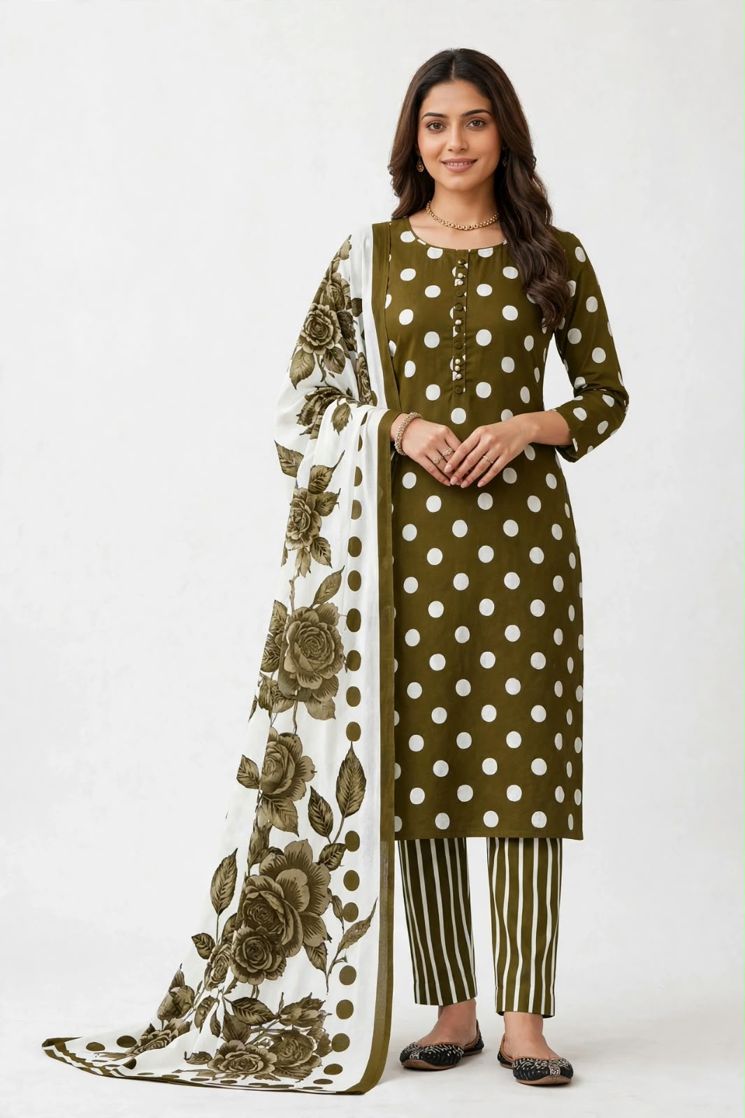 Lawn with 4 side chiffon embroidered Dupatta