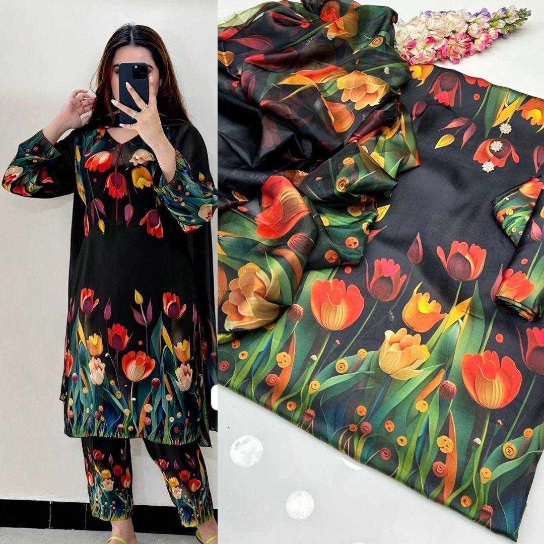 DIGITAL PRINTED SHAMOZ SILK