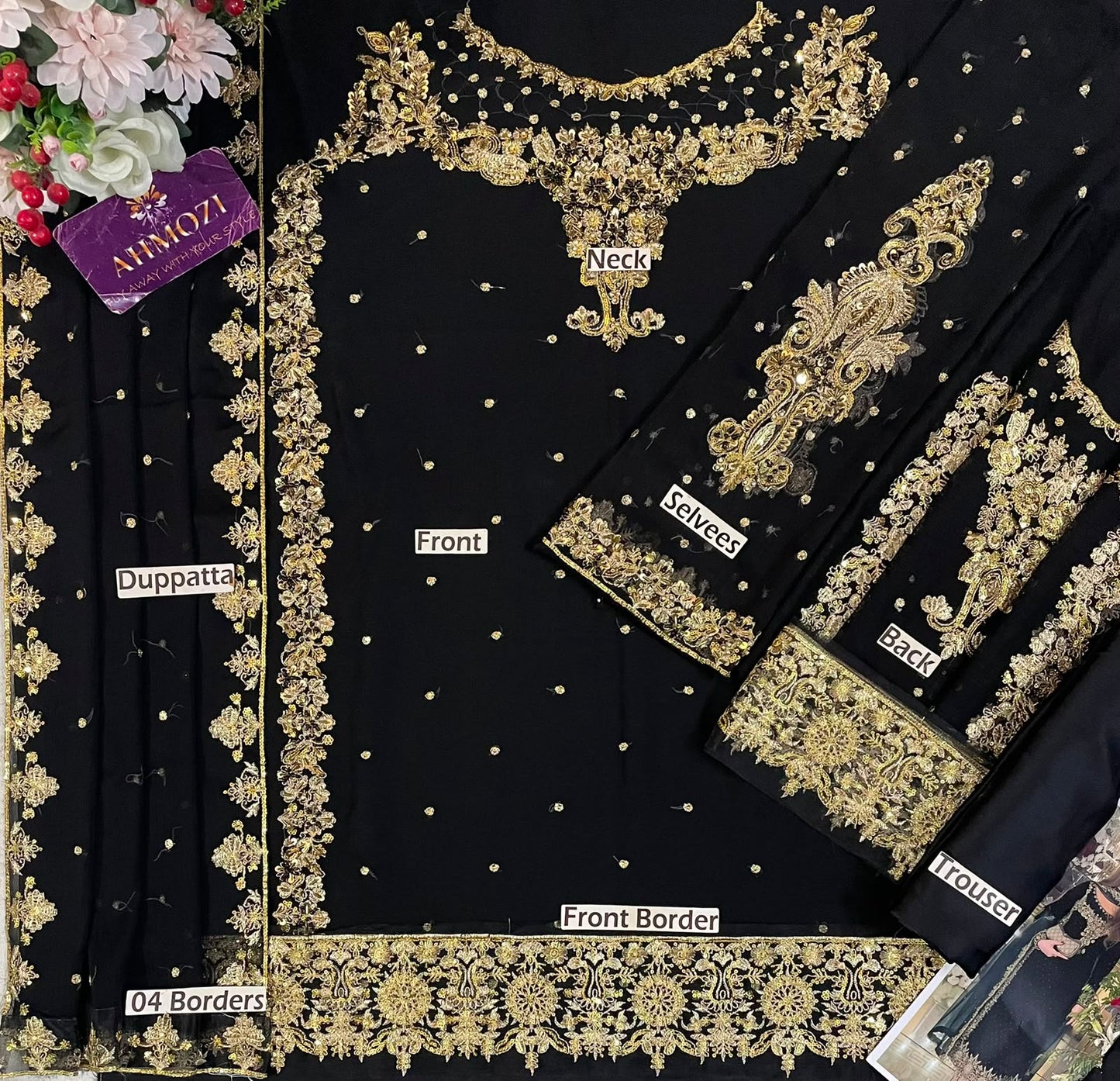 Aneela Chiffon Embroidered Collection