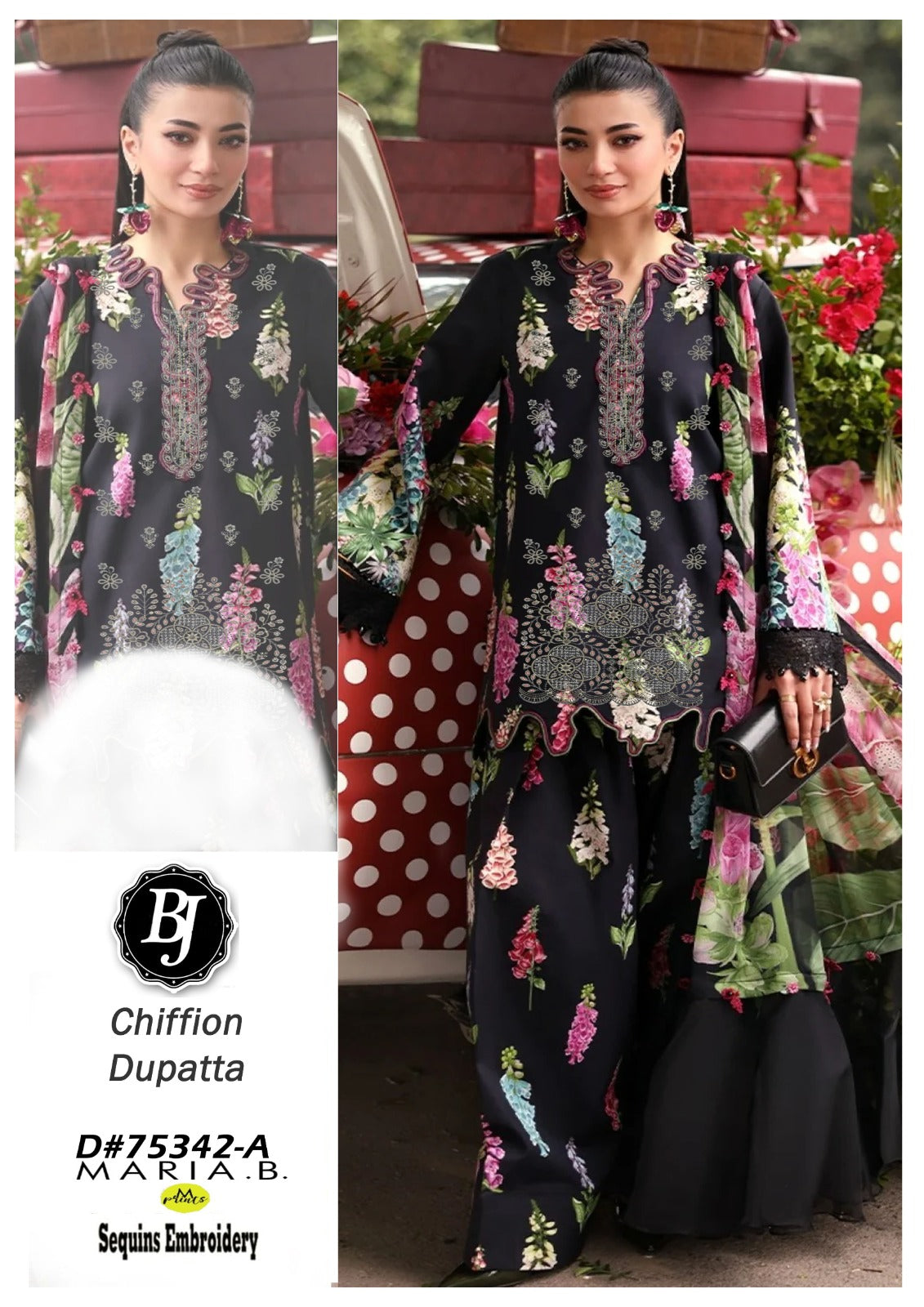 Lawn With Chiffon Dupatta