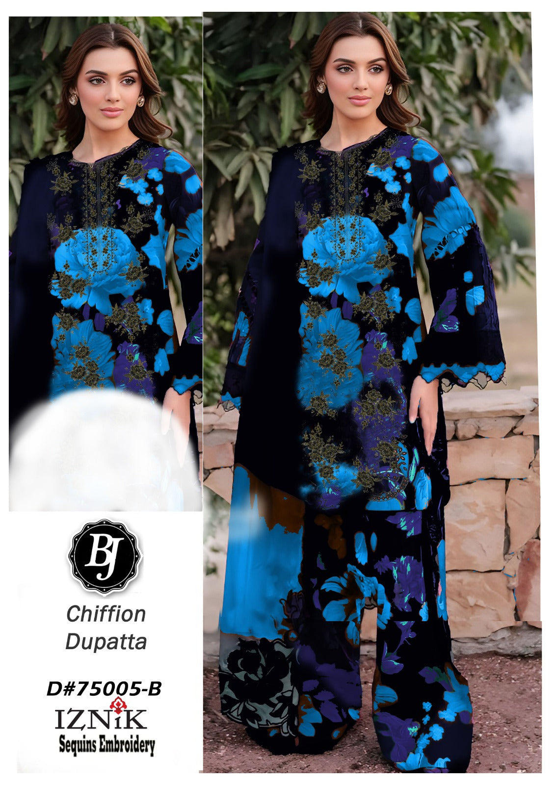 Lawn With Chiffon Dupatta