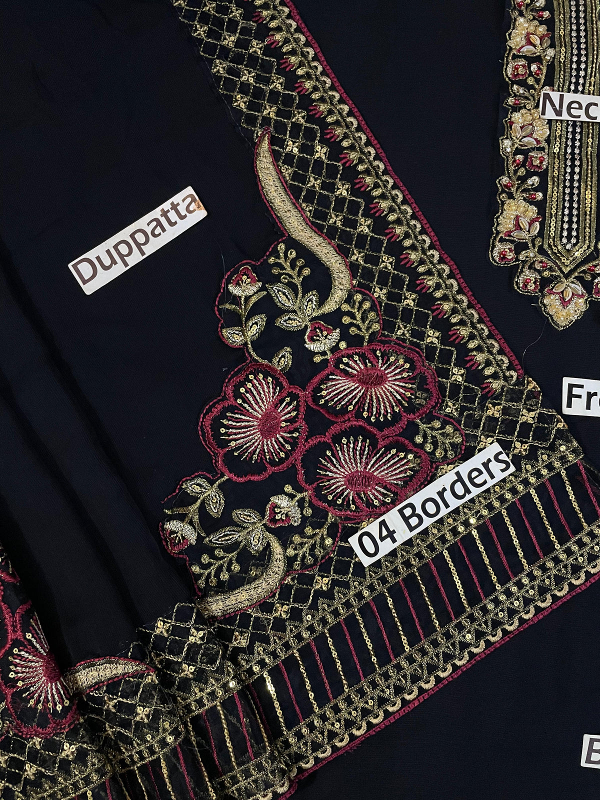 Iznik Chiffon Embroidered Collection