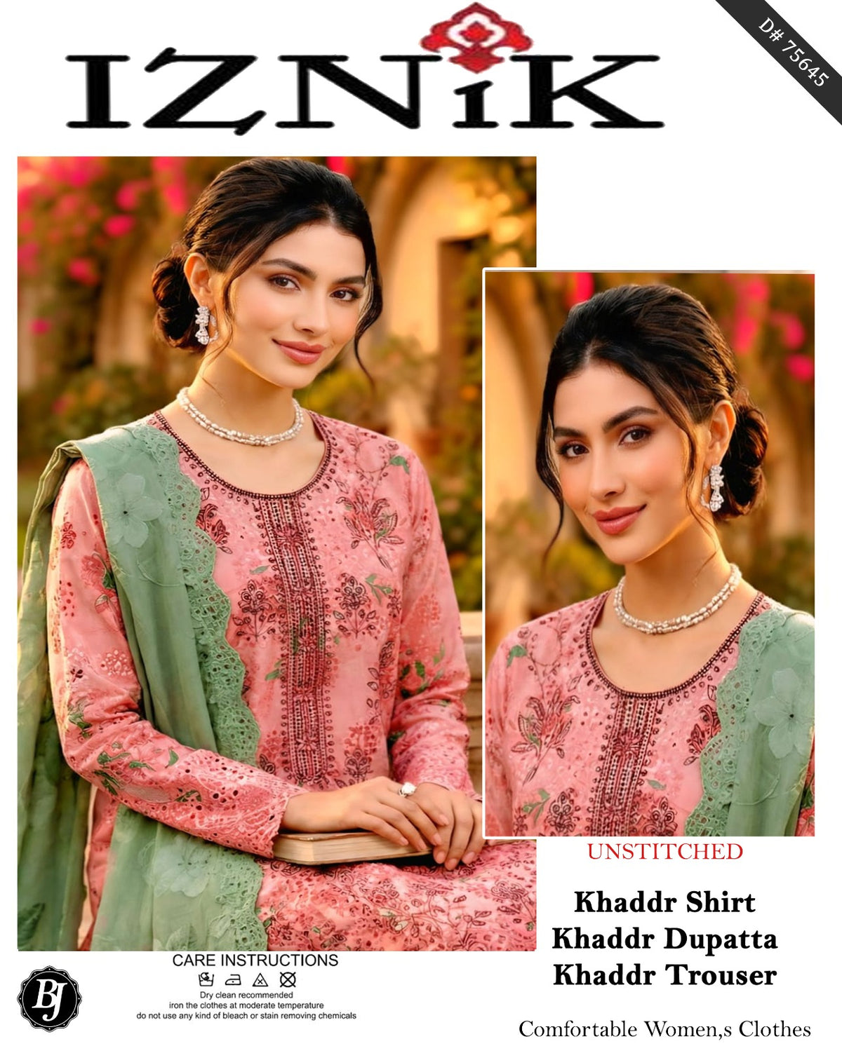 BJ Khaddar With Khaddar Dupatta