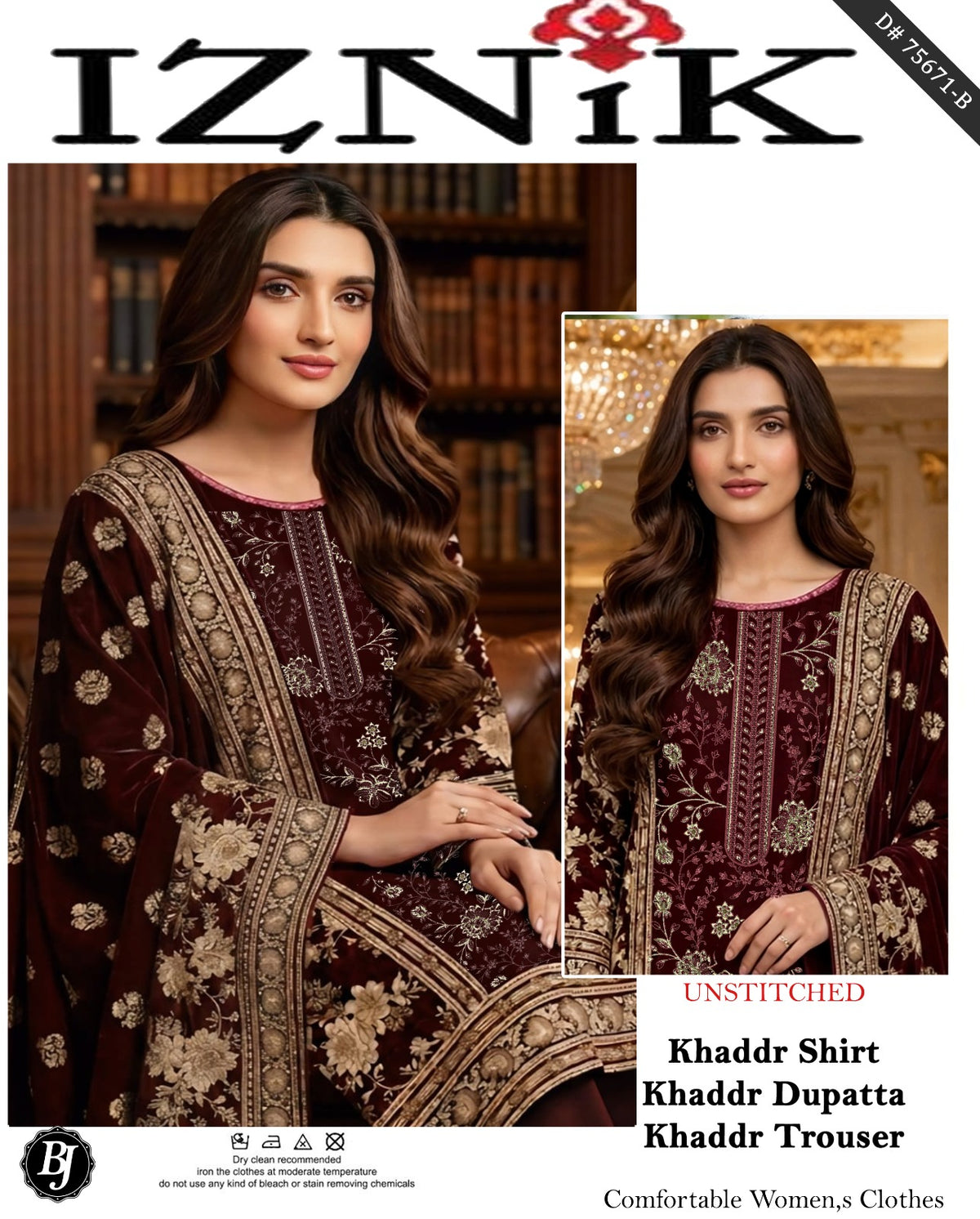 BJ Khaddar With Khaddar Dupatta