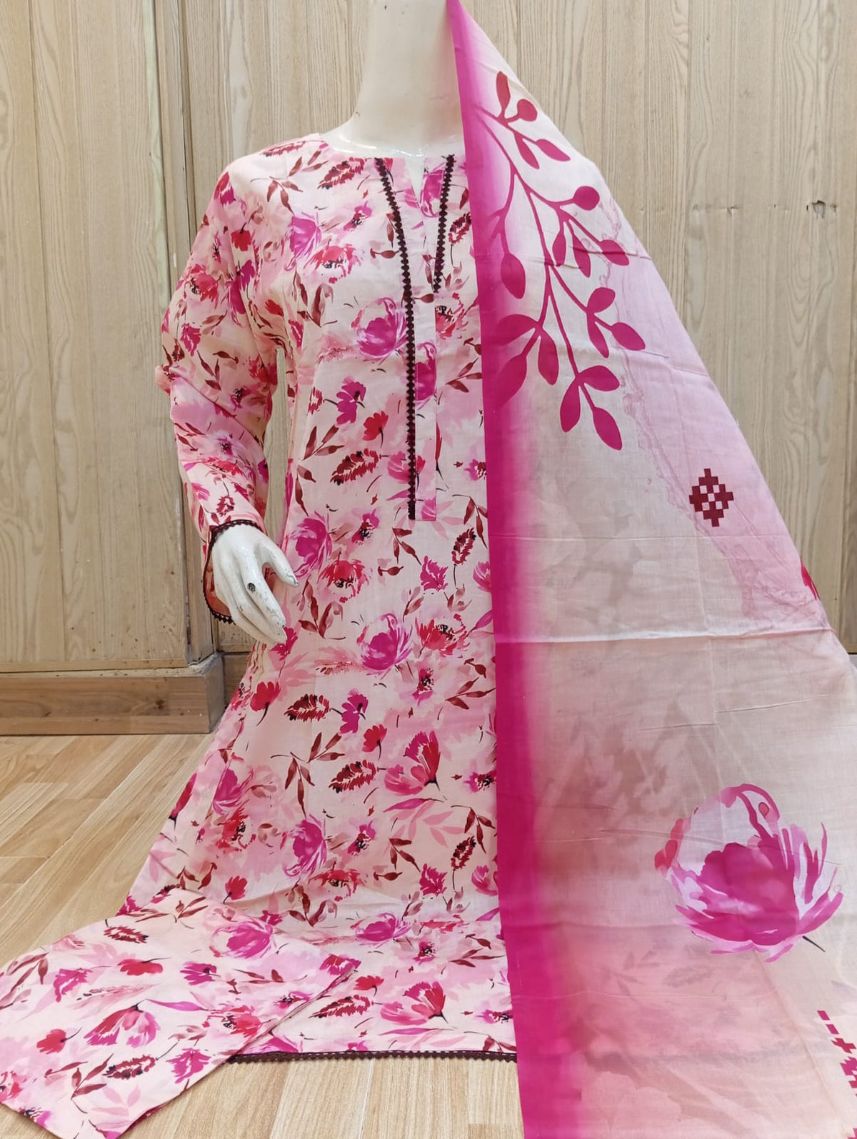 Bin Saeed 3 Pcs Suit Print
