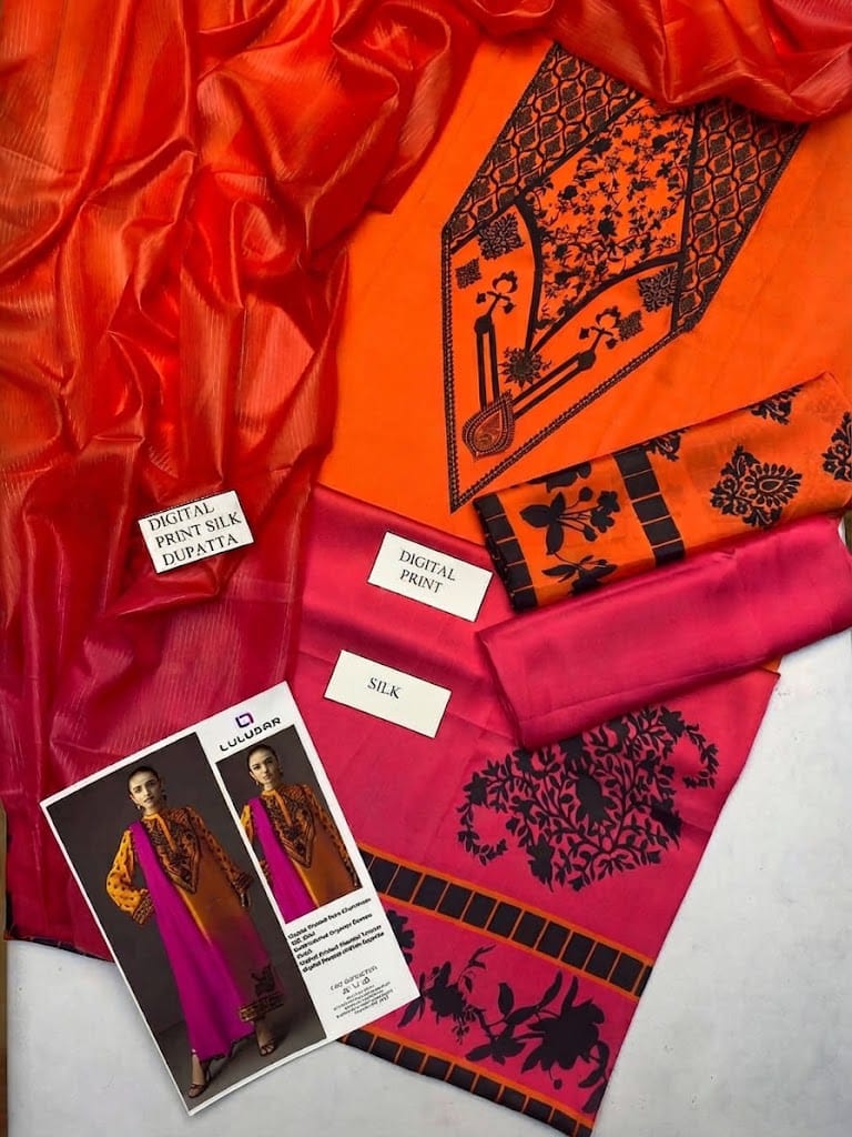 DIGITAL PRINTED SILK 3 Pcs