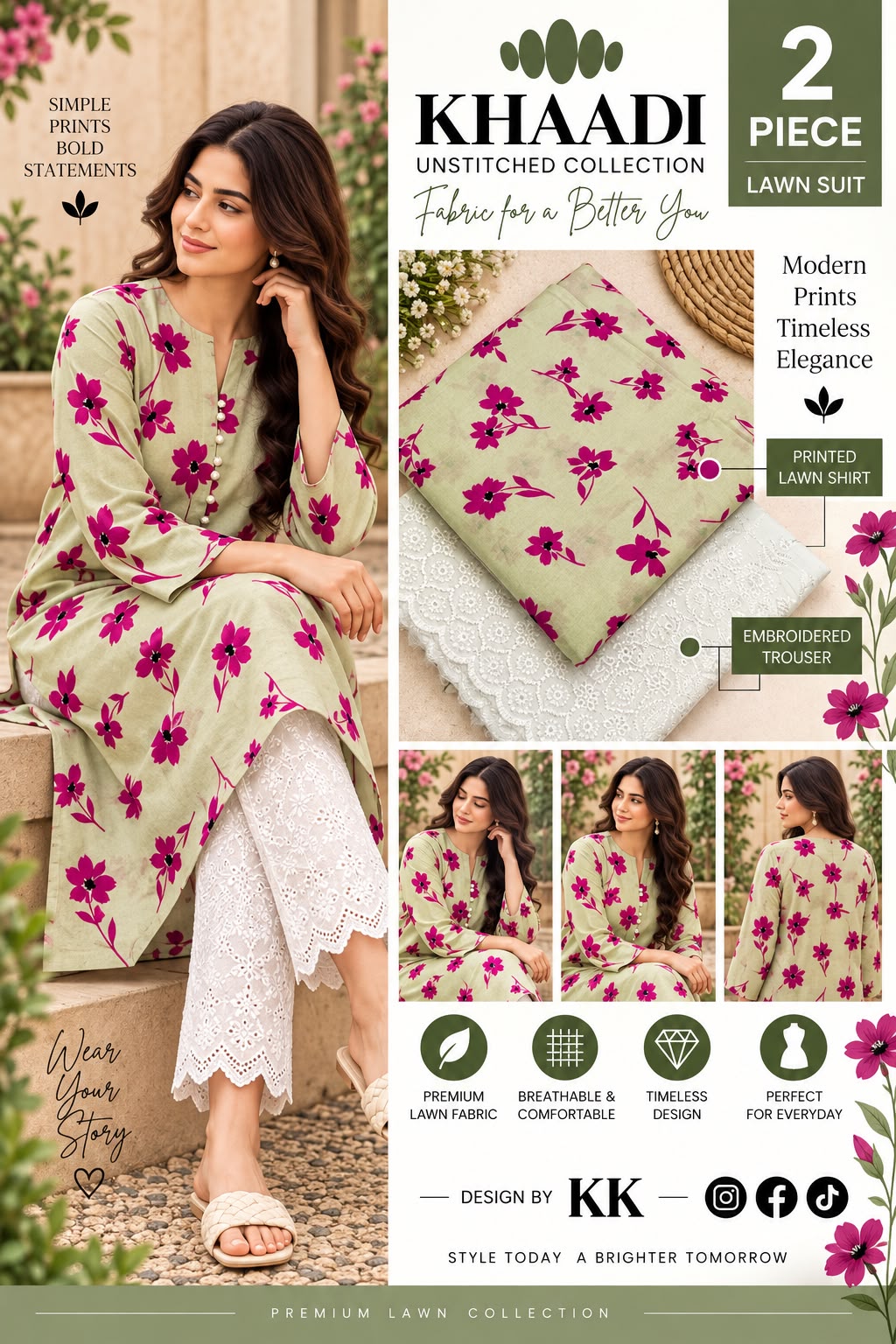 KHAADI LAWN PRINT 2026