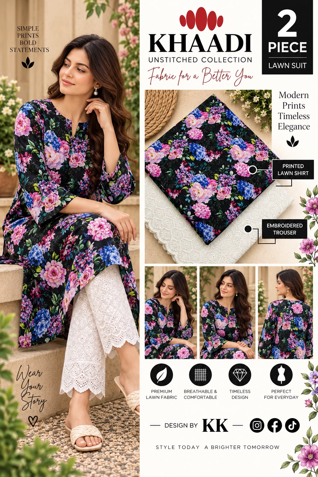 KHAADI LAWN PRINT 2026
