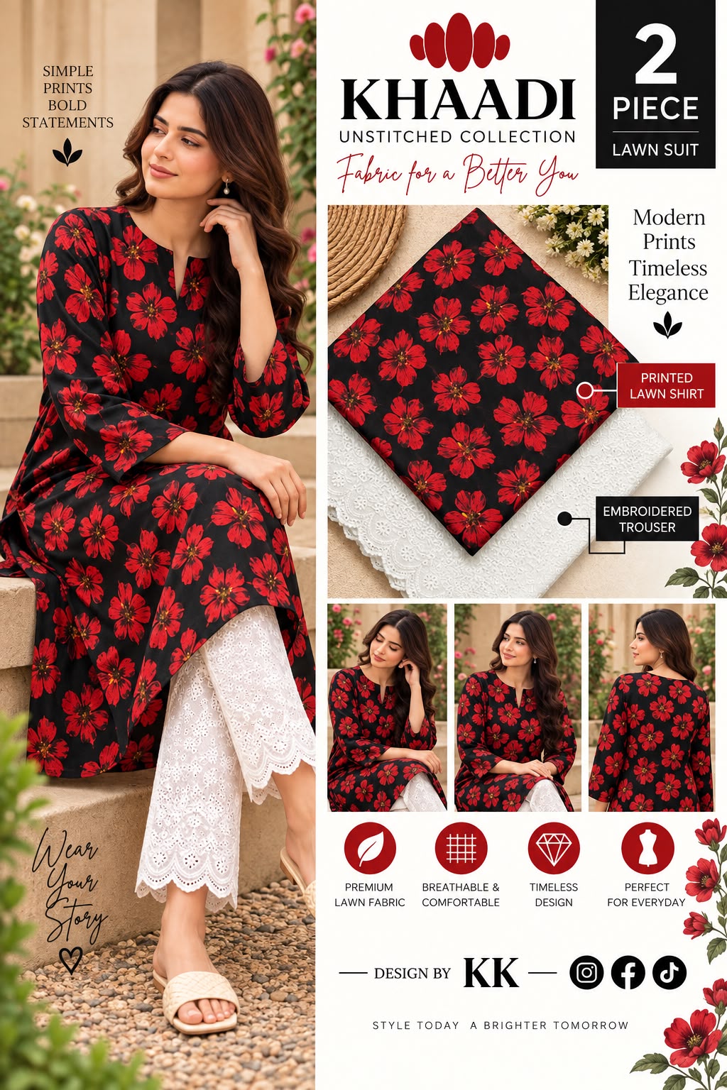 KHAADI LAWN PRINT 2026