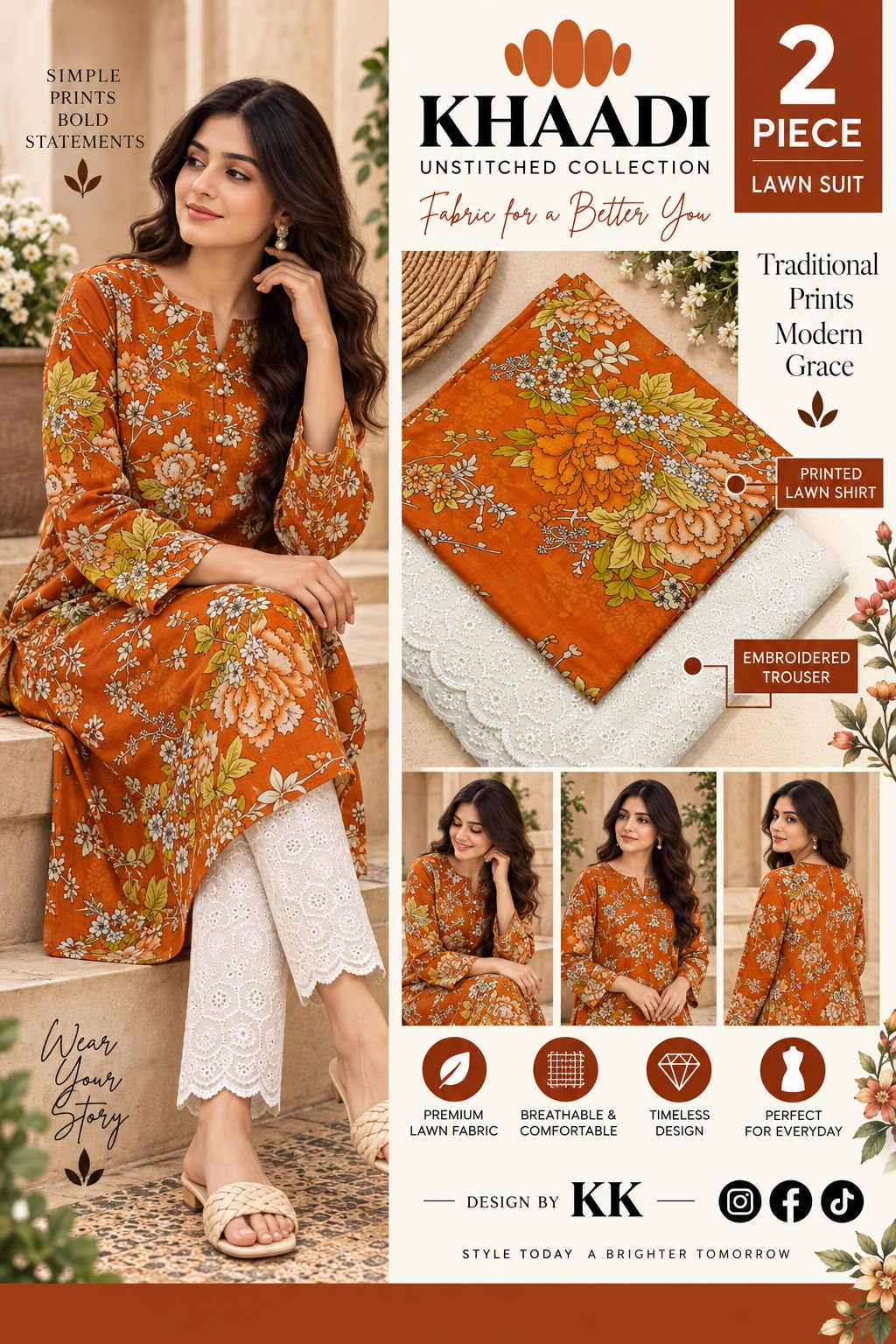 KHAADI LAWN PRINT 2026