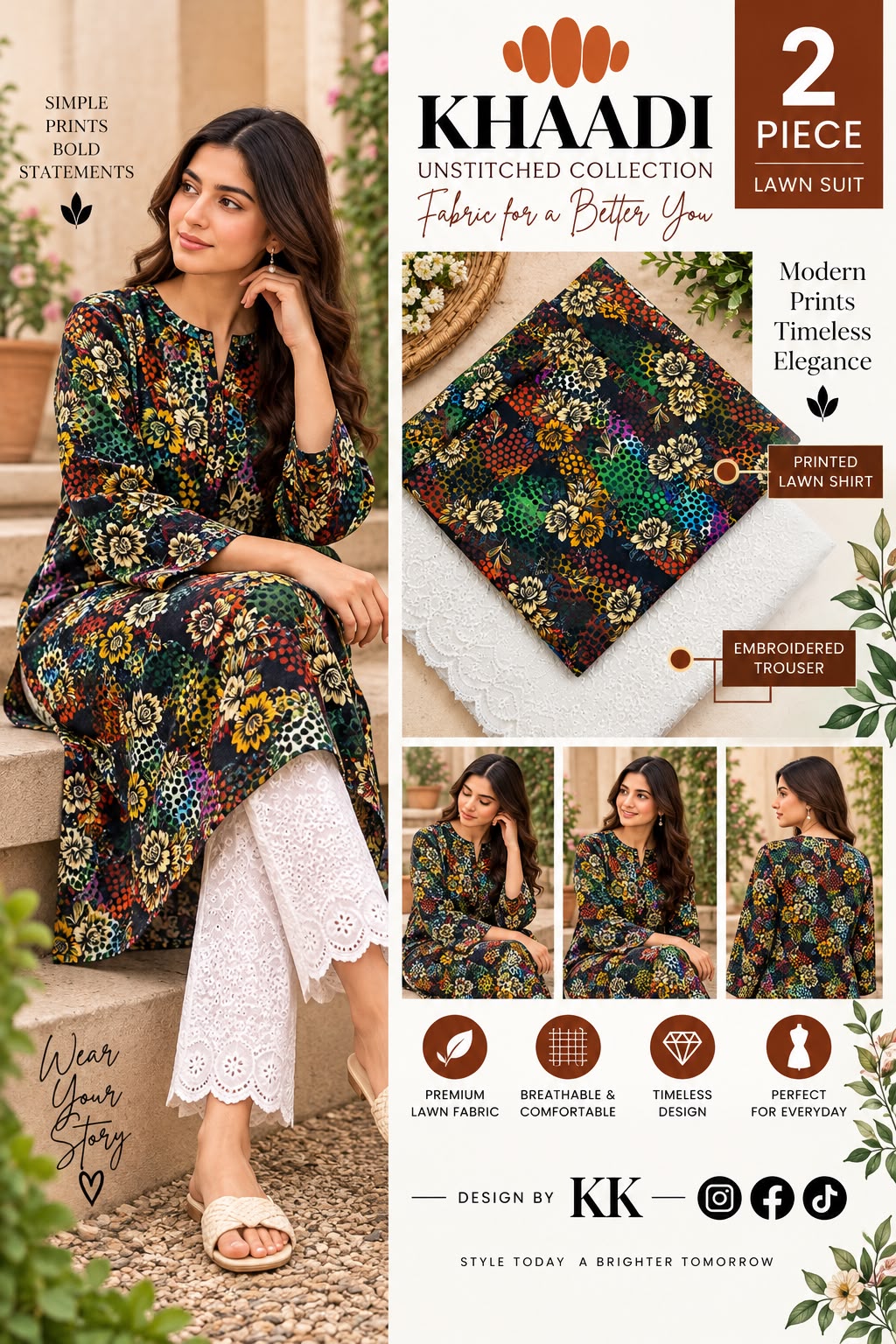KHAADI LAWN PRINT 2026