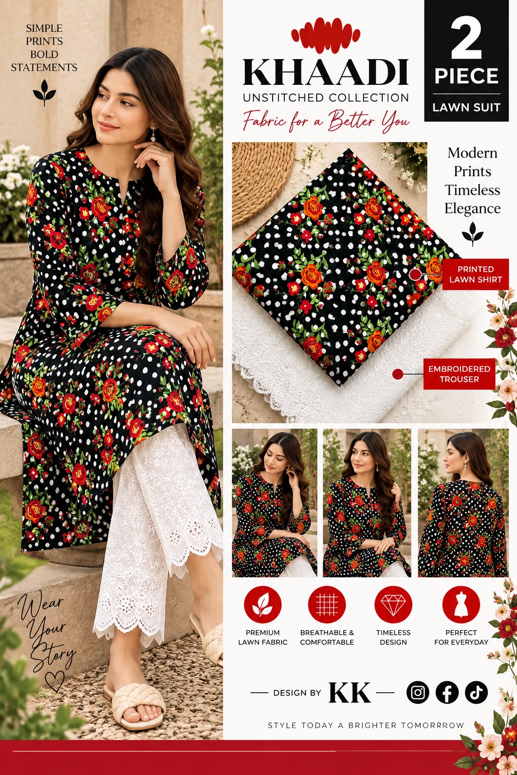 KHAADI LAWN PRINT 2026
