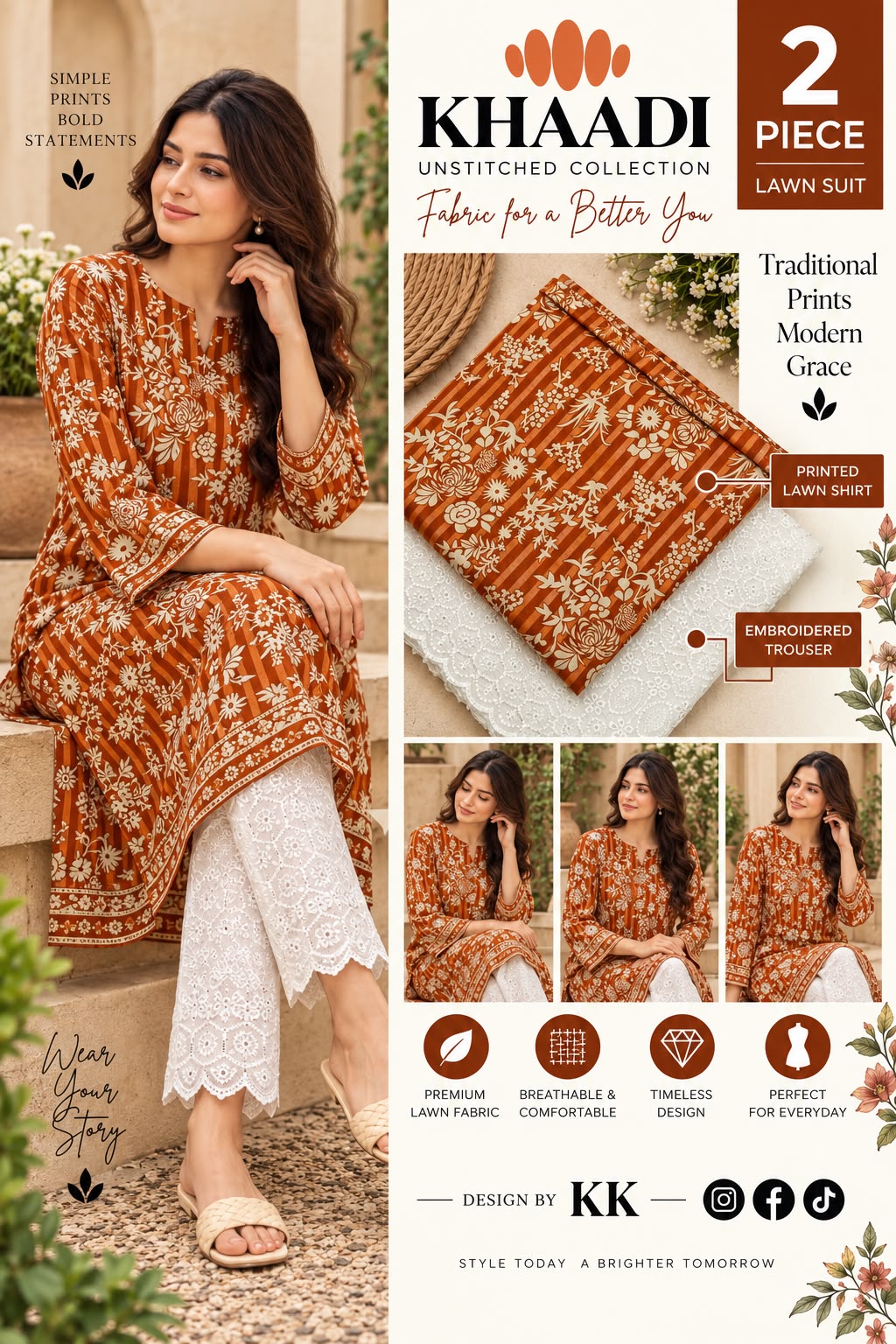 KHAADI LAWN PRINT 2026
